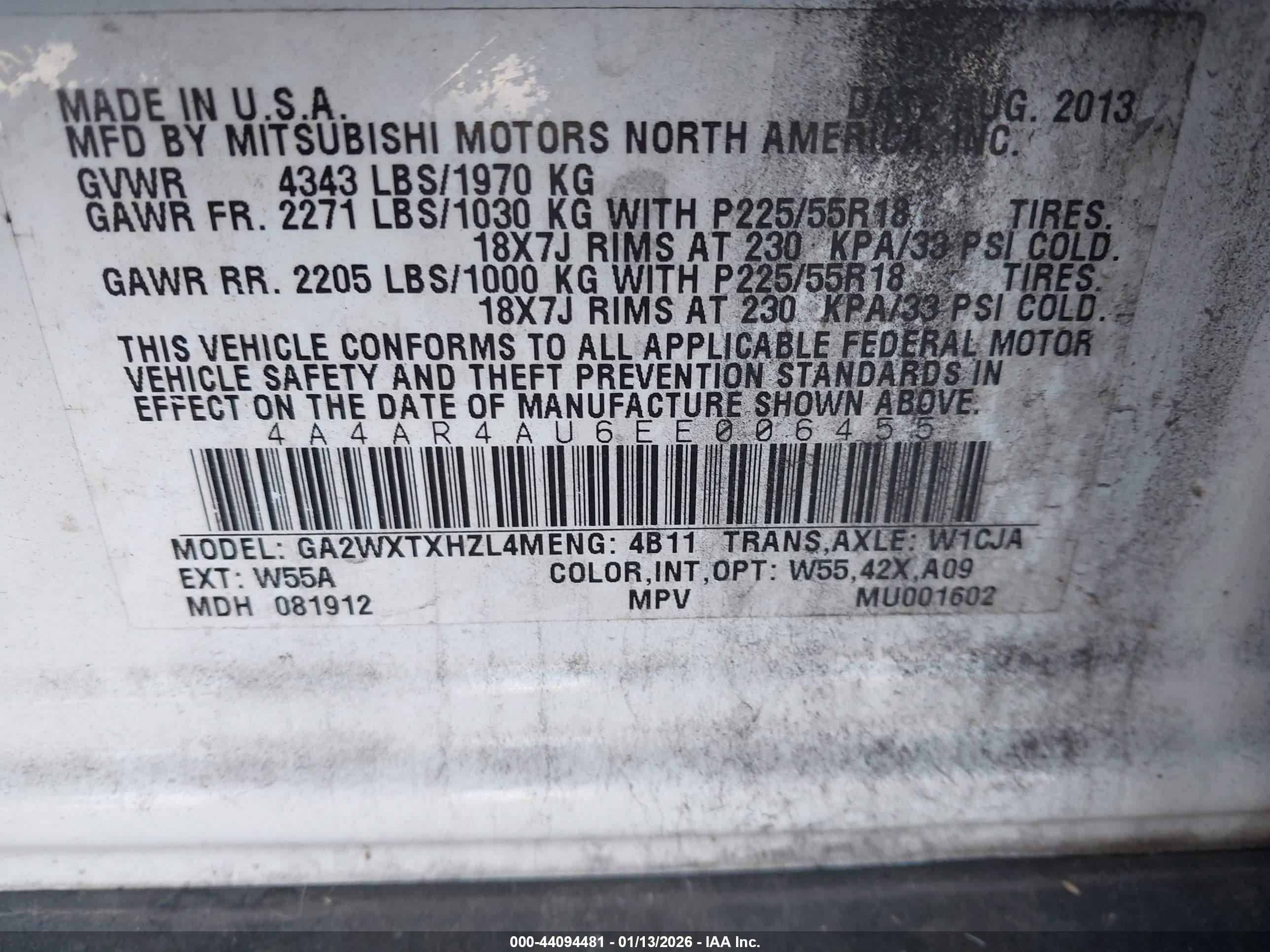 MITSUBISHI OUTLANDER image 9