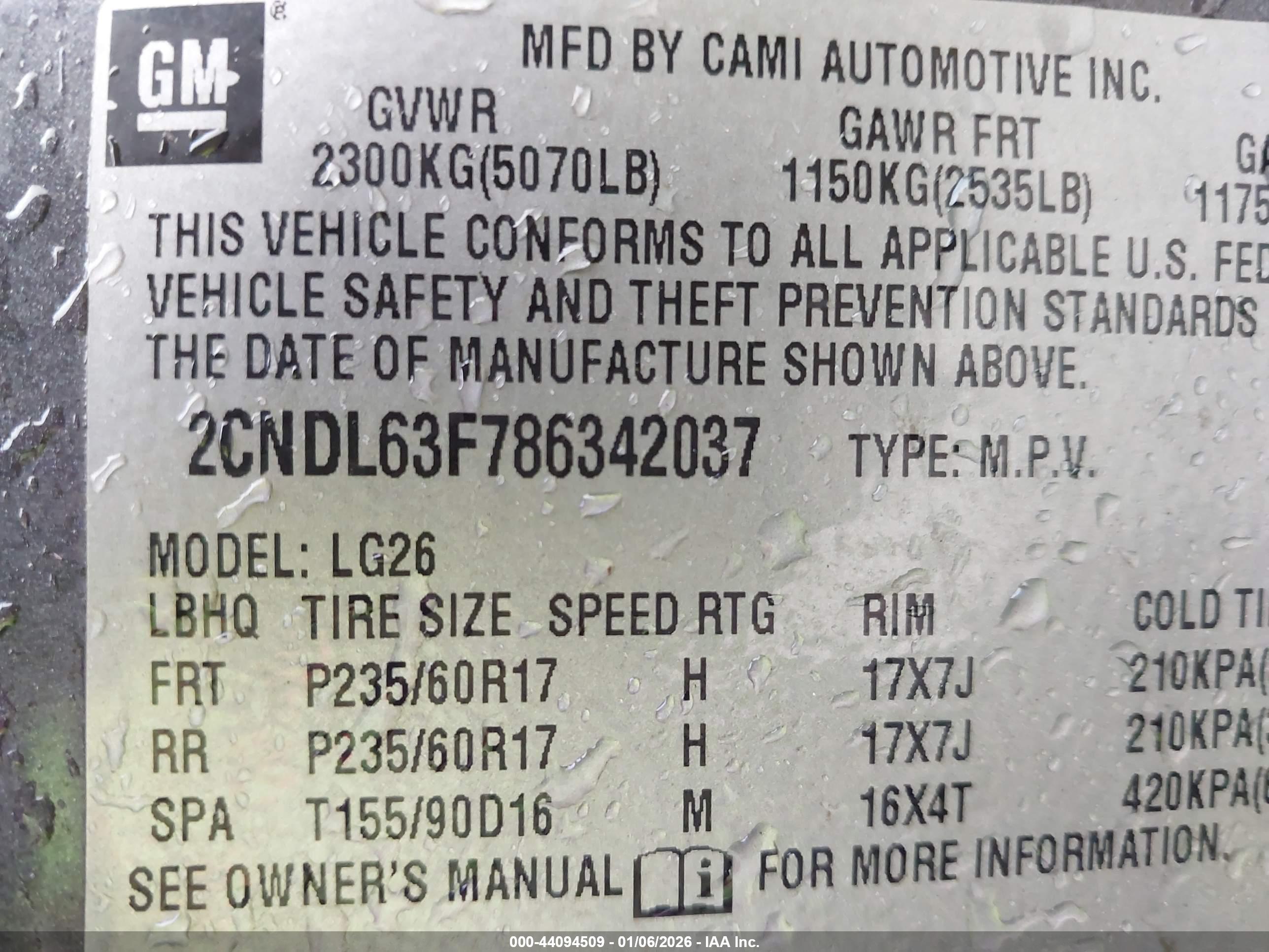CHEVROLET EQUINOX image 9