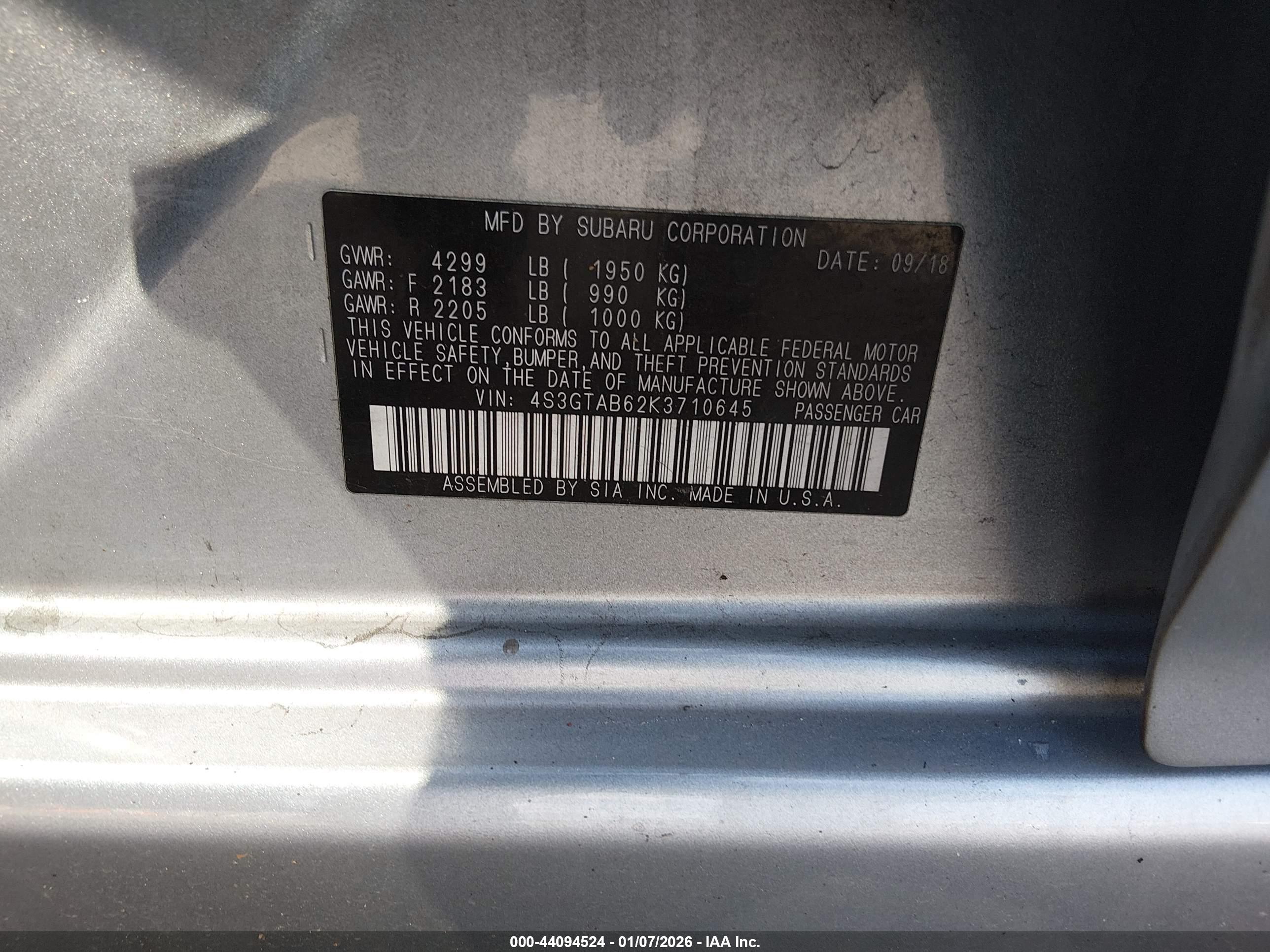 SUBARU IMPREZA image 9