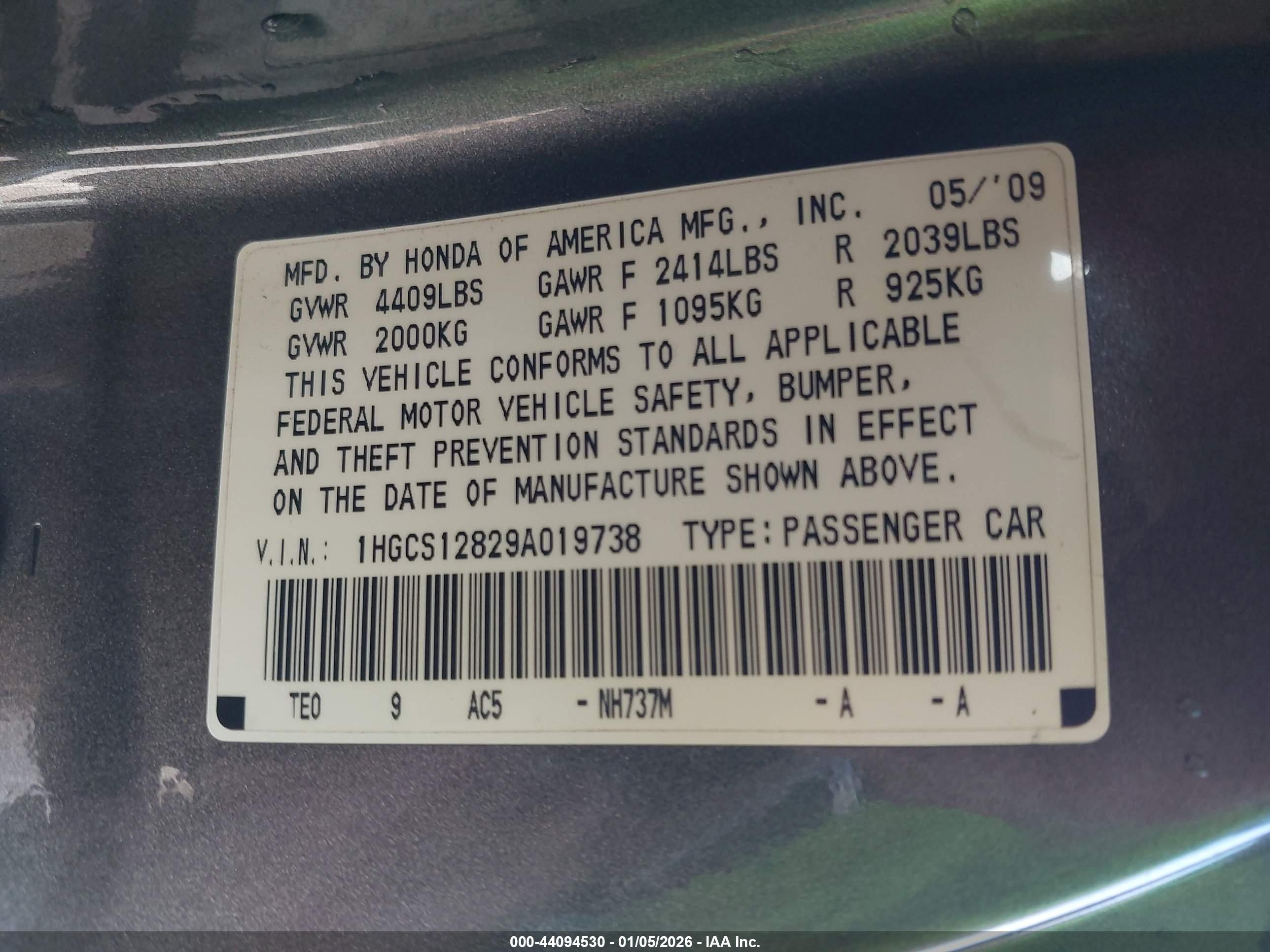 HONDA ACCORD image 9
