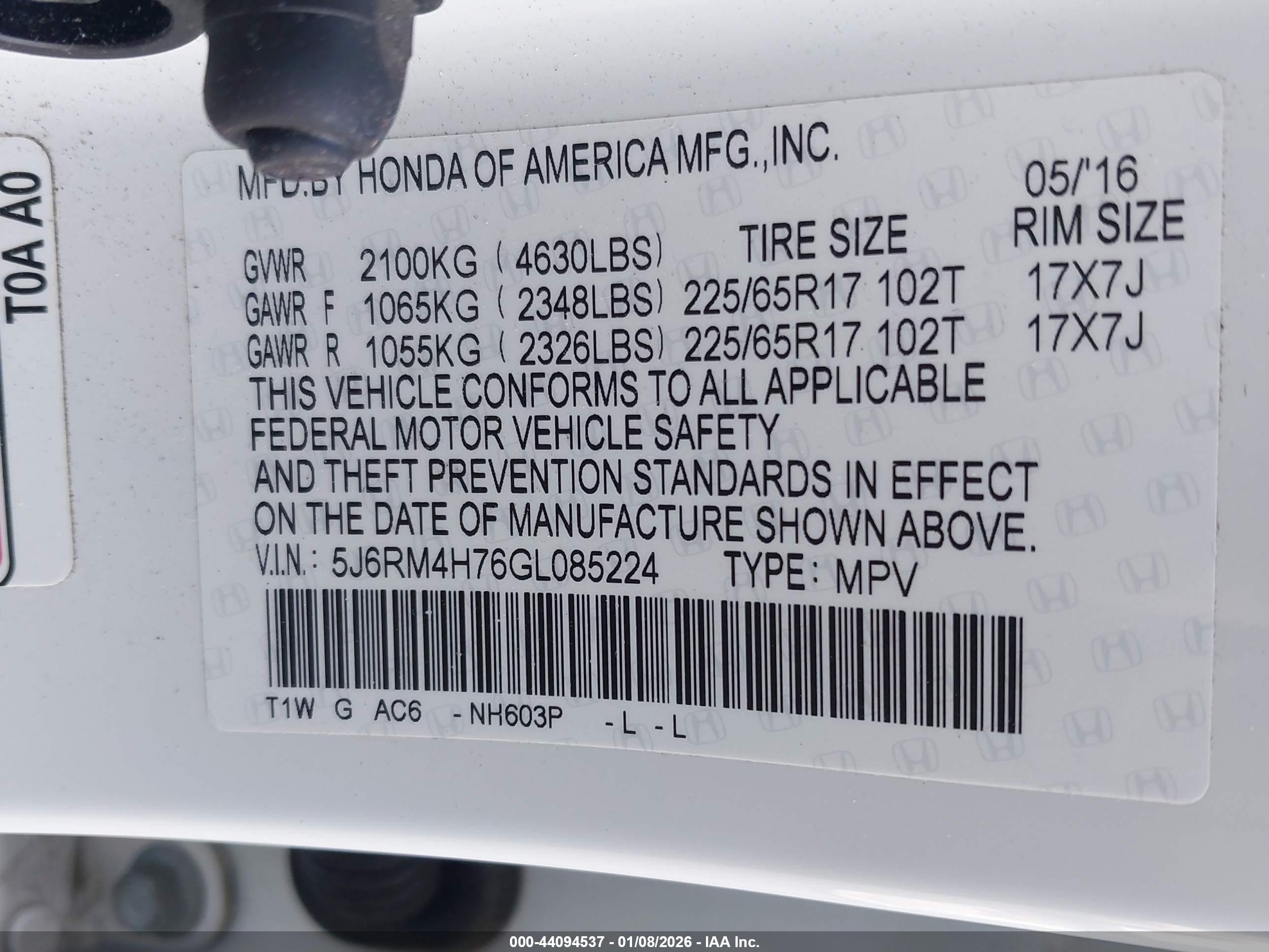HONDA CR-V image 9