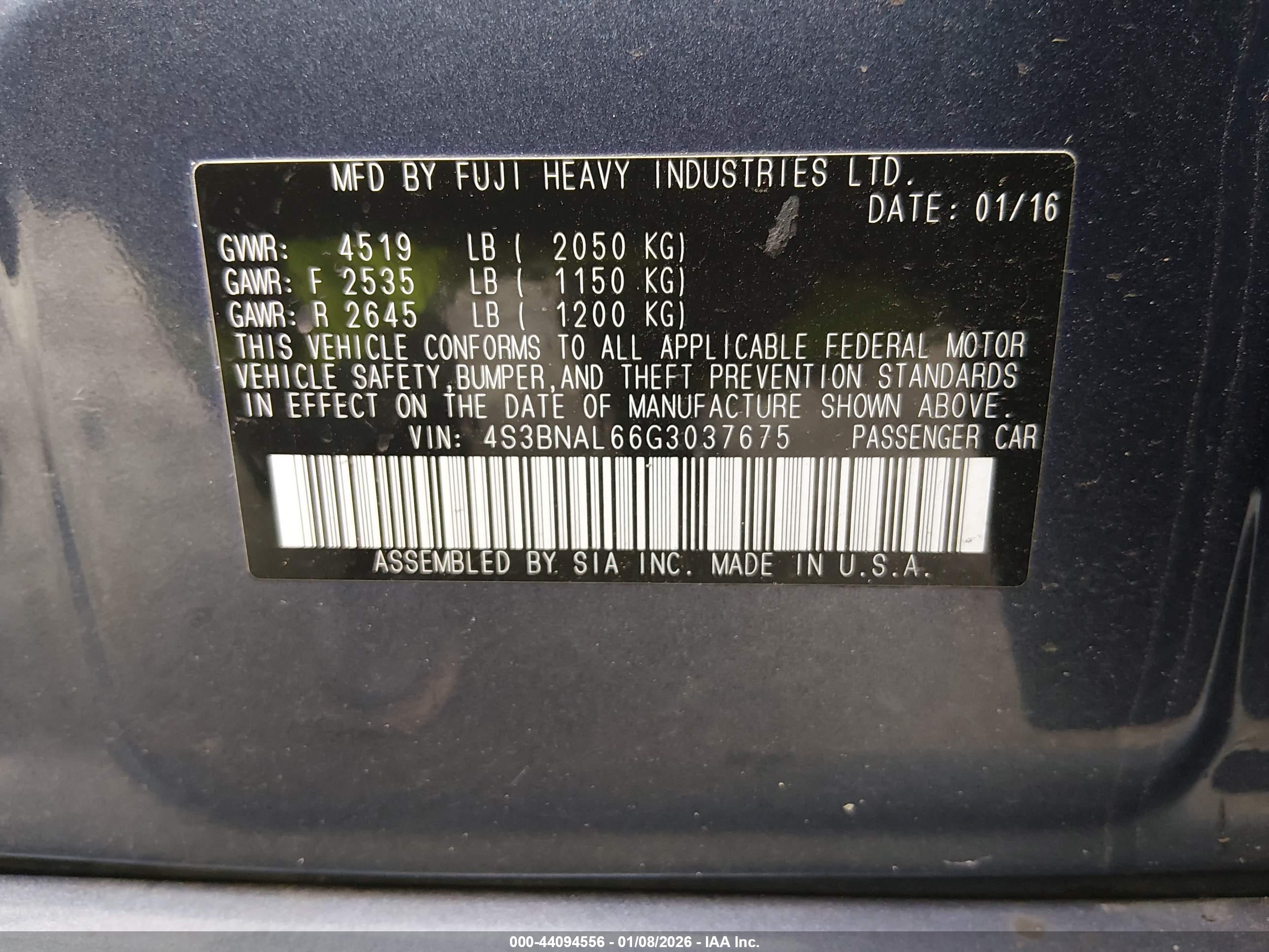 SUBARU LEGACY image 9