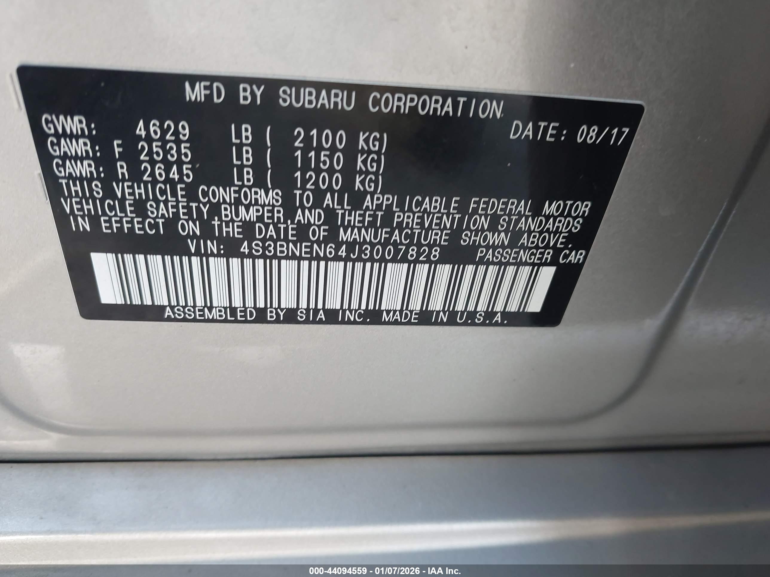 SUBARU LEGACY image 9