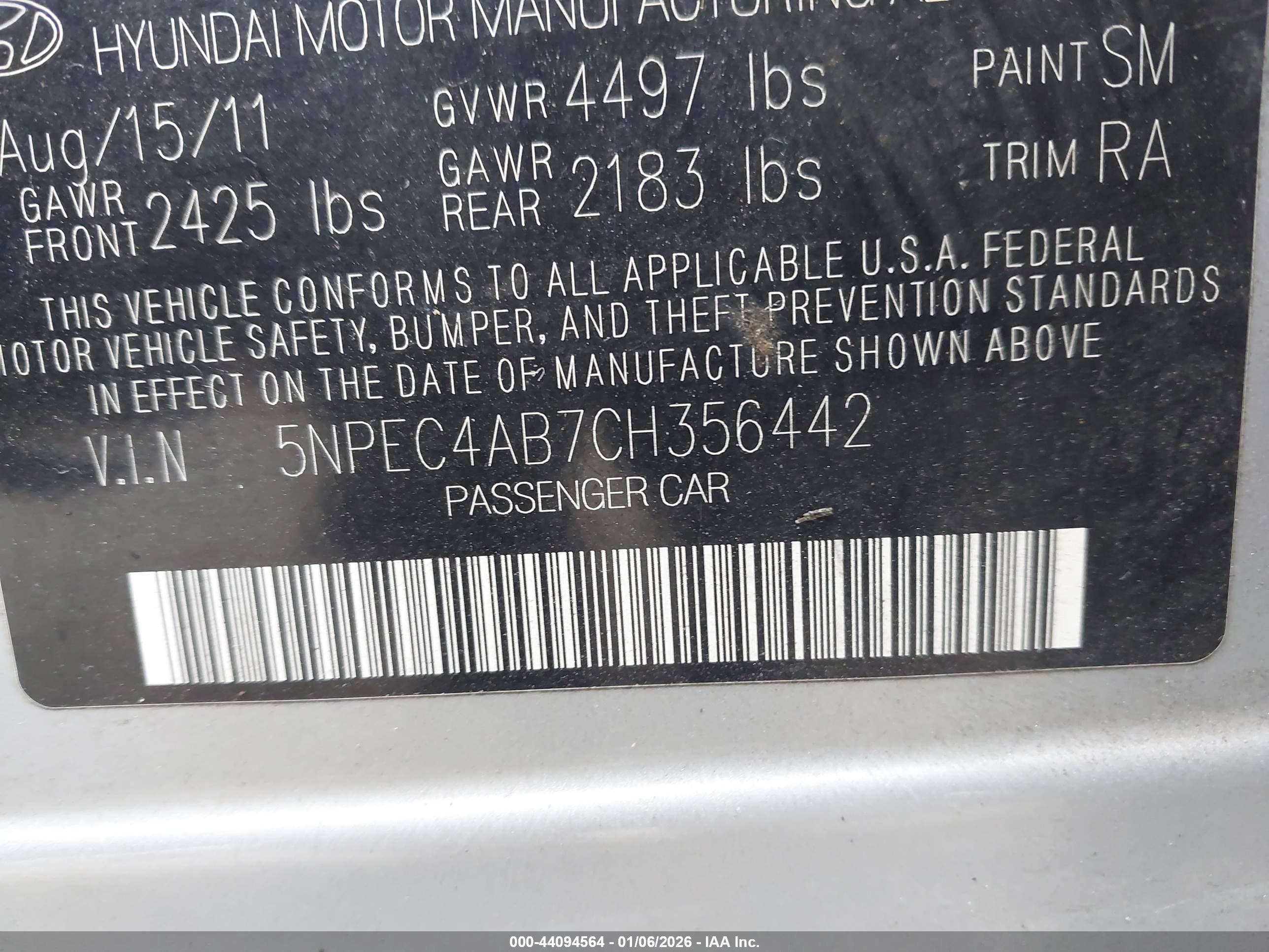 HYUNDAI SONATA image 9