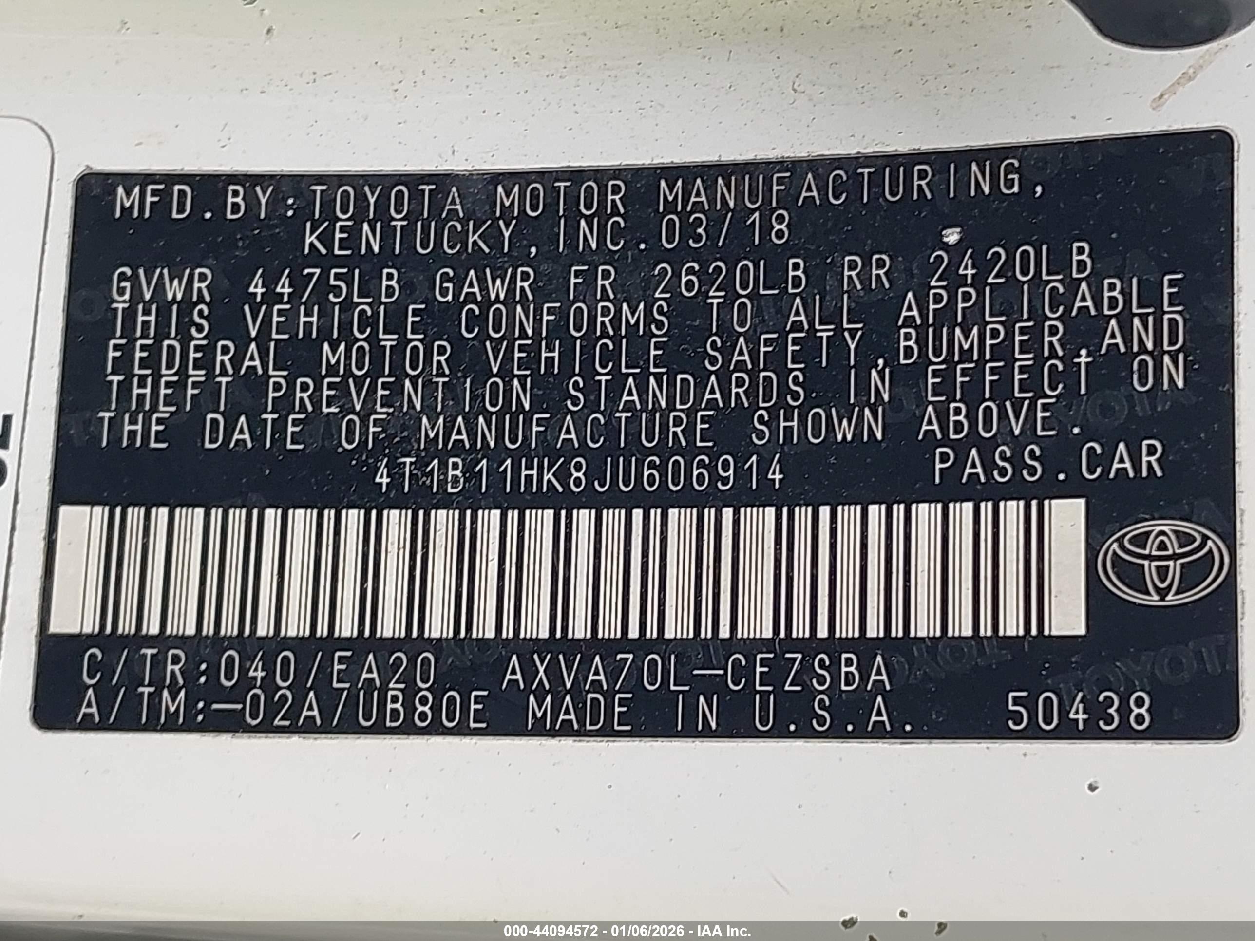 TOYOTA CAMRY image 9