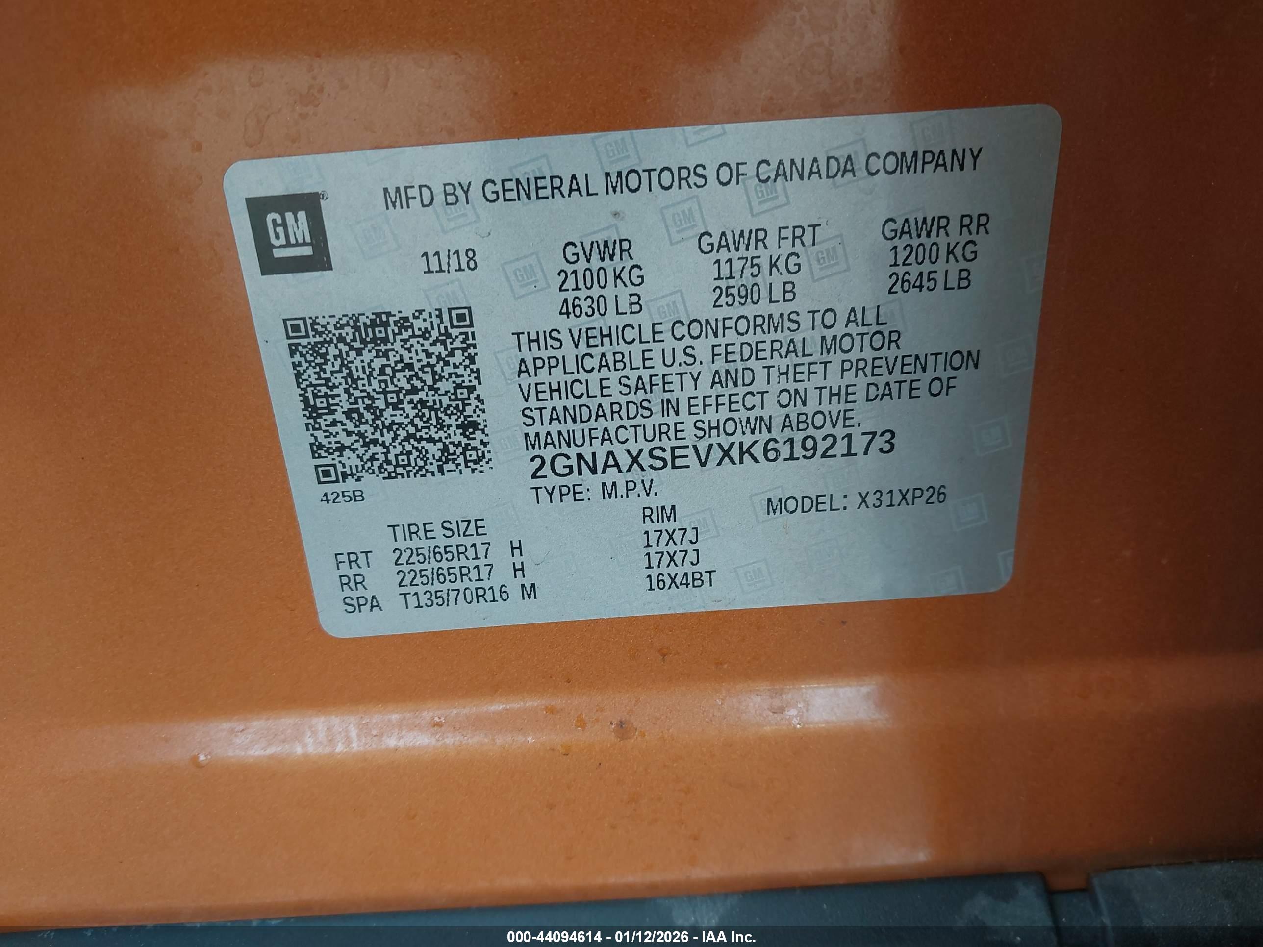 CHEVROLET EQUINOX image 9