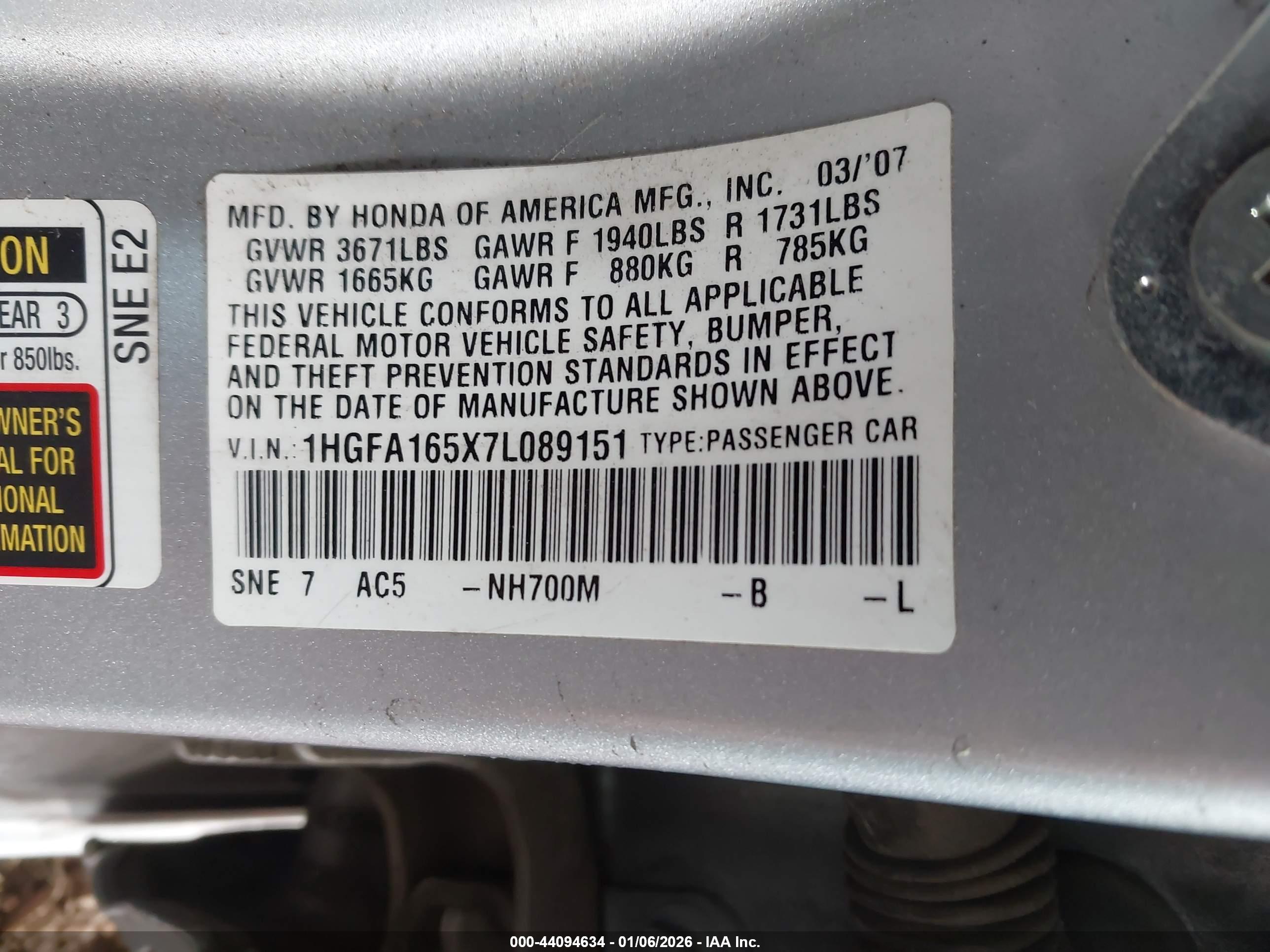 HONDA CIVIC image 9