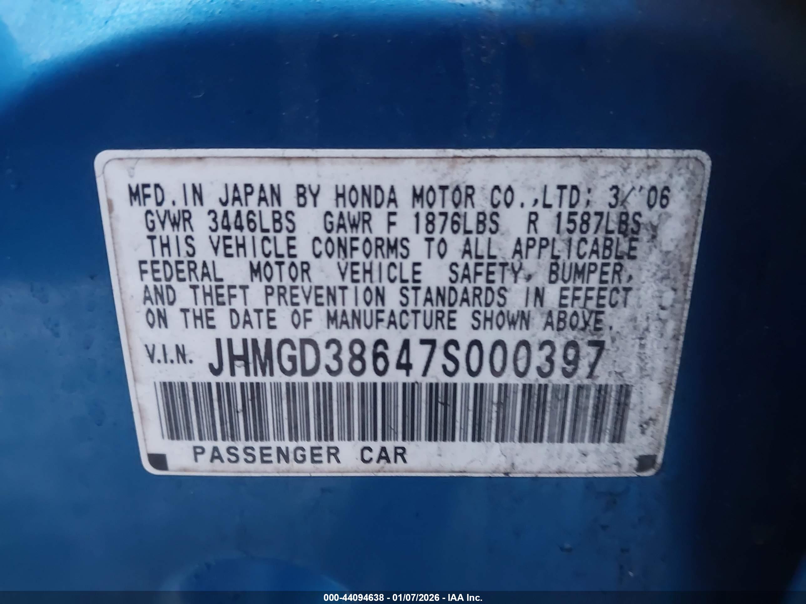 HONDA FIT image 9