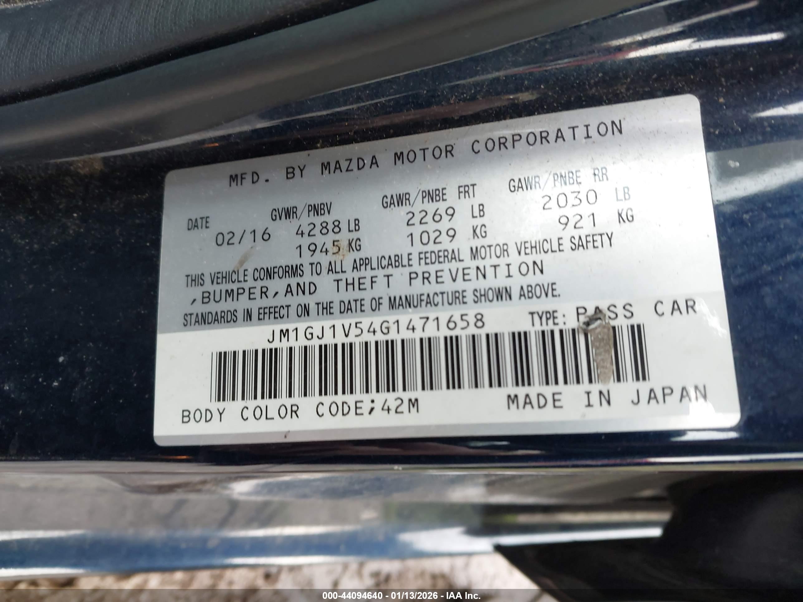 MAZDA MAZDA6 image 9
