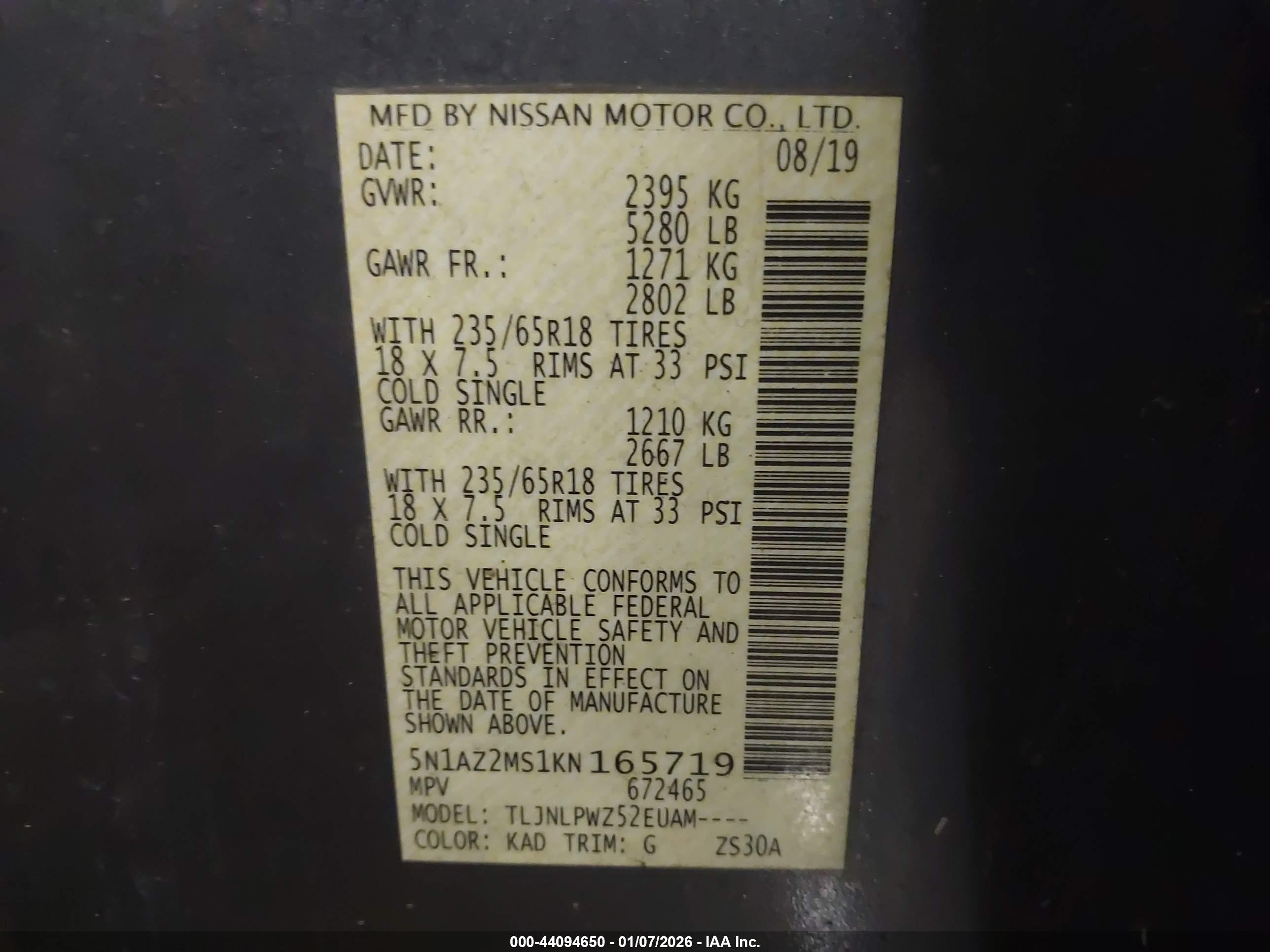 NISSAN MURANO image 9