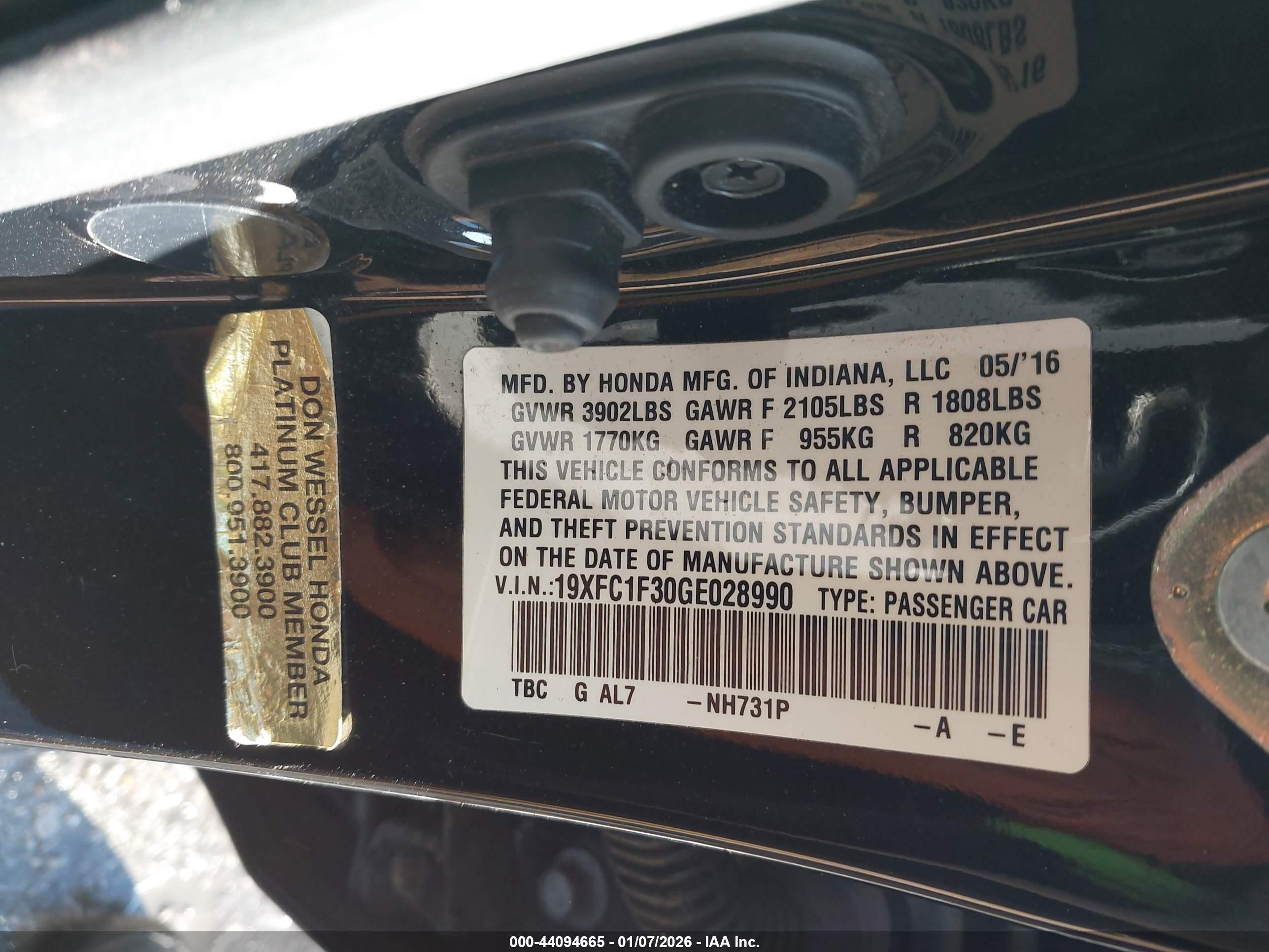 HONDA CIVIC image 9