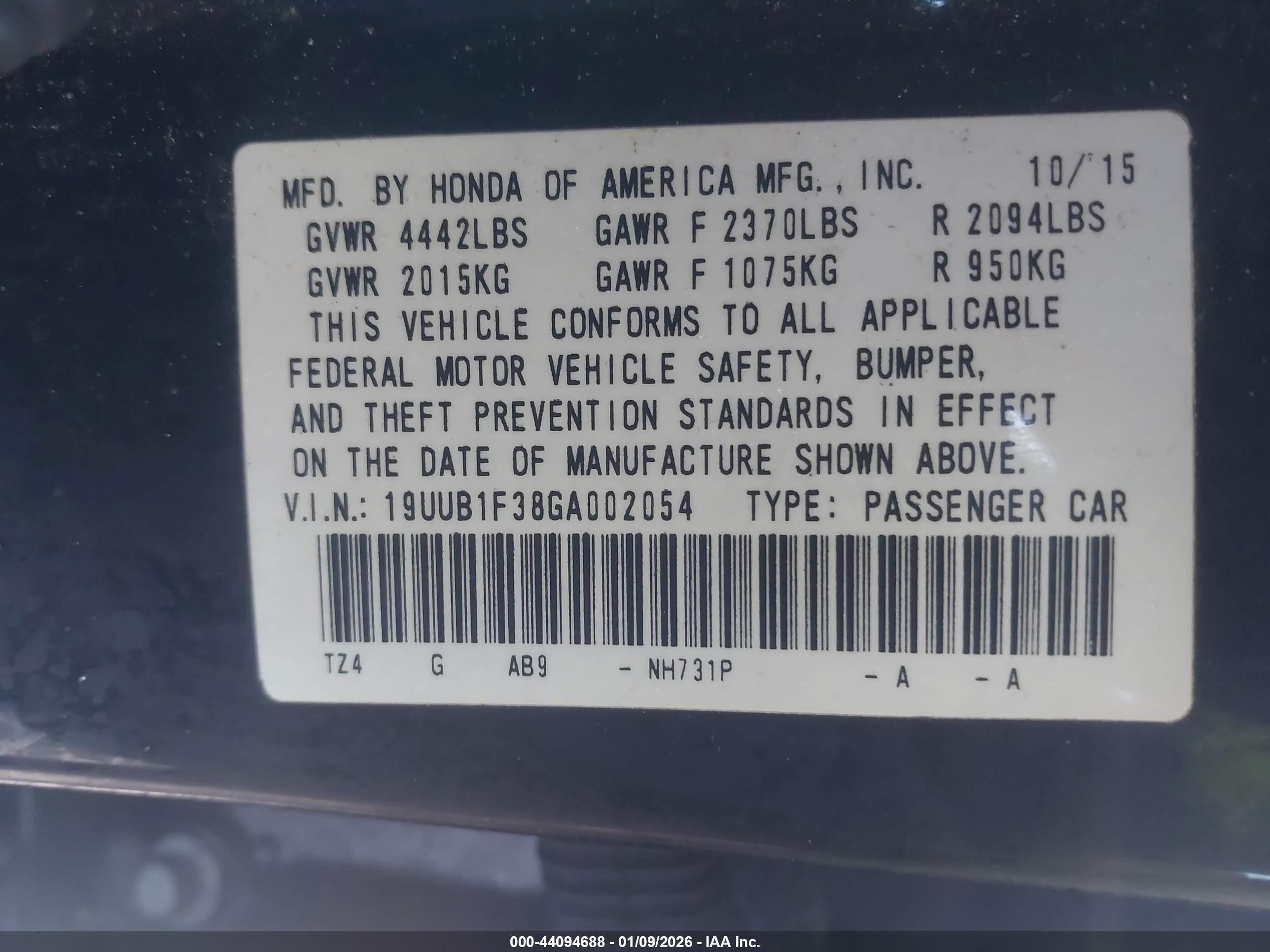 ACURA TLX image 9