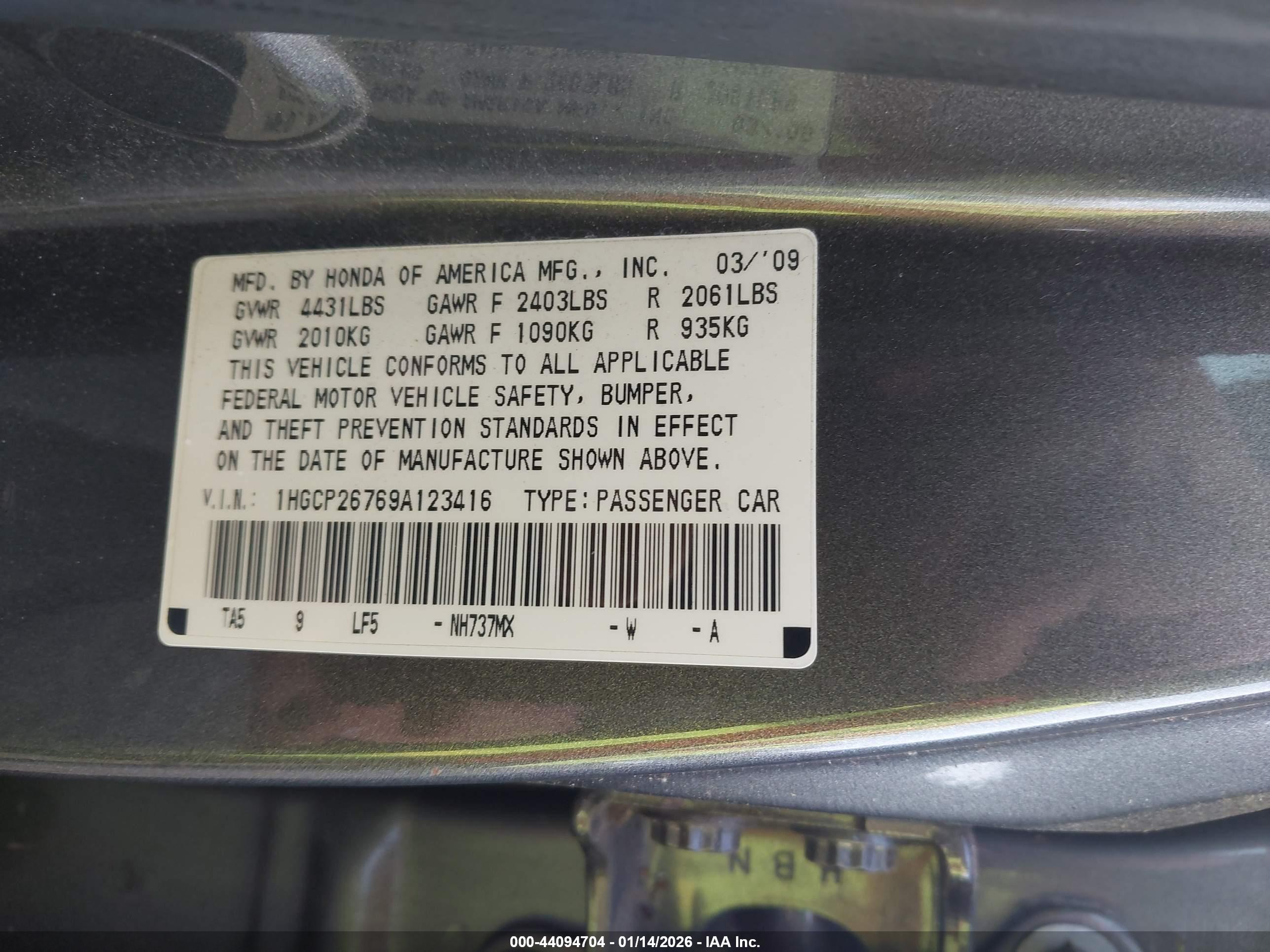 HONDA ACCORD image 9