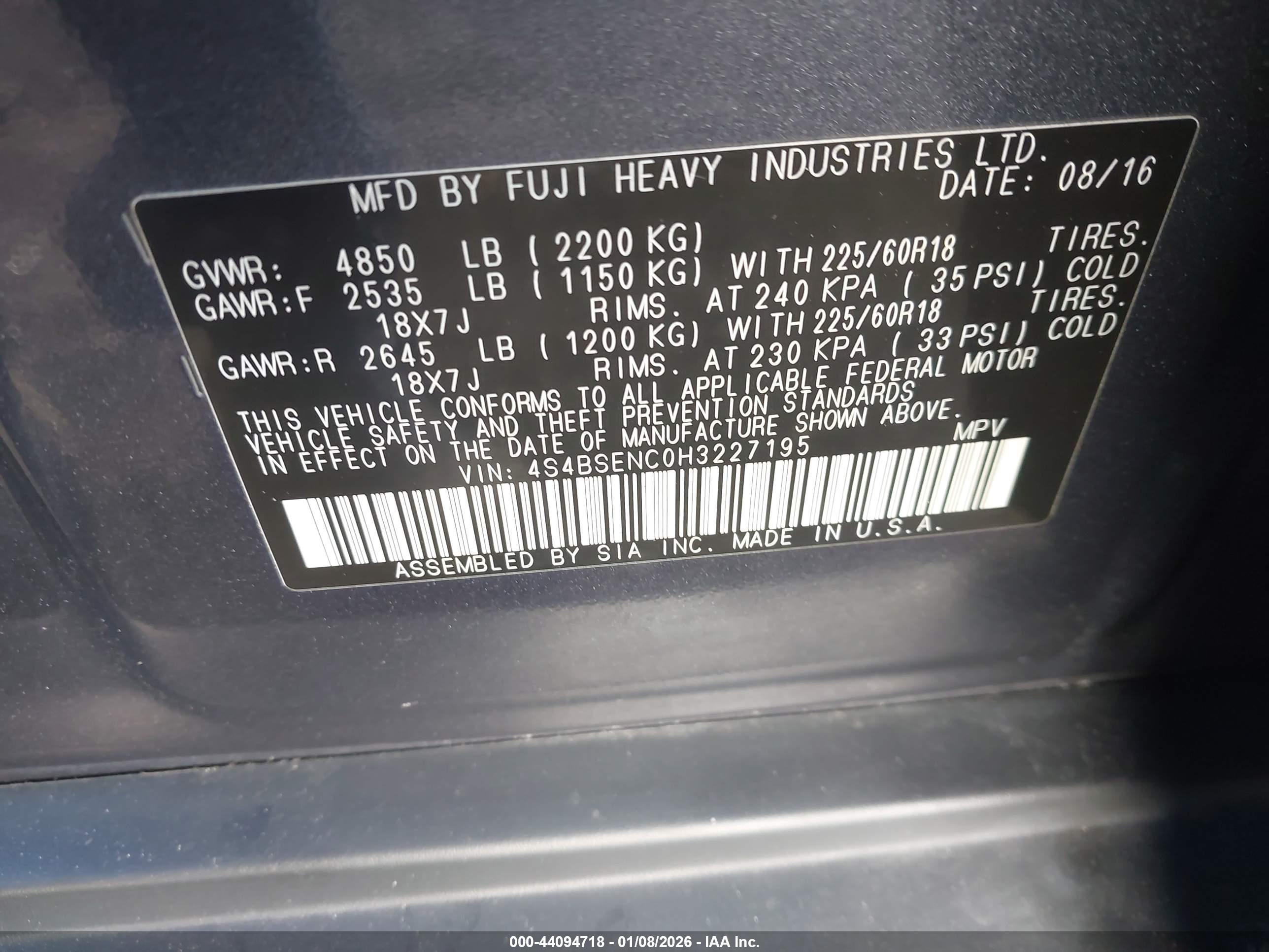 SUBARU OUTBACK image 9