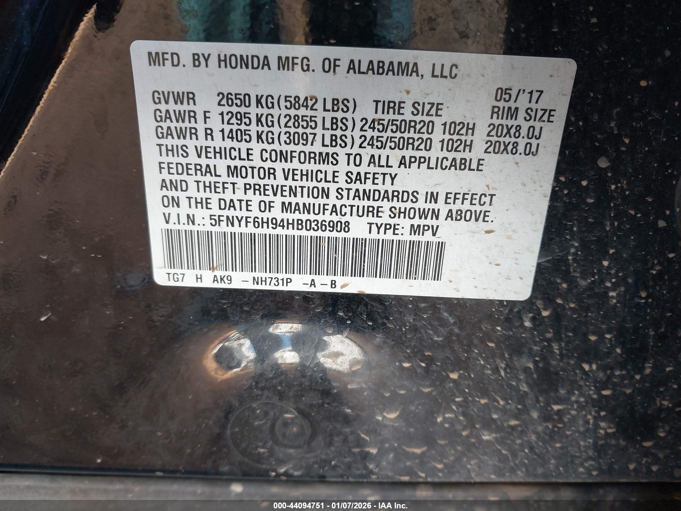 HONDA PILOT image 9