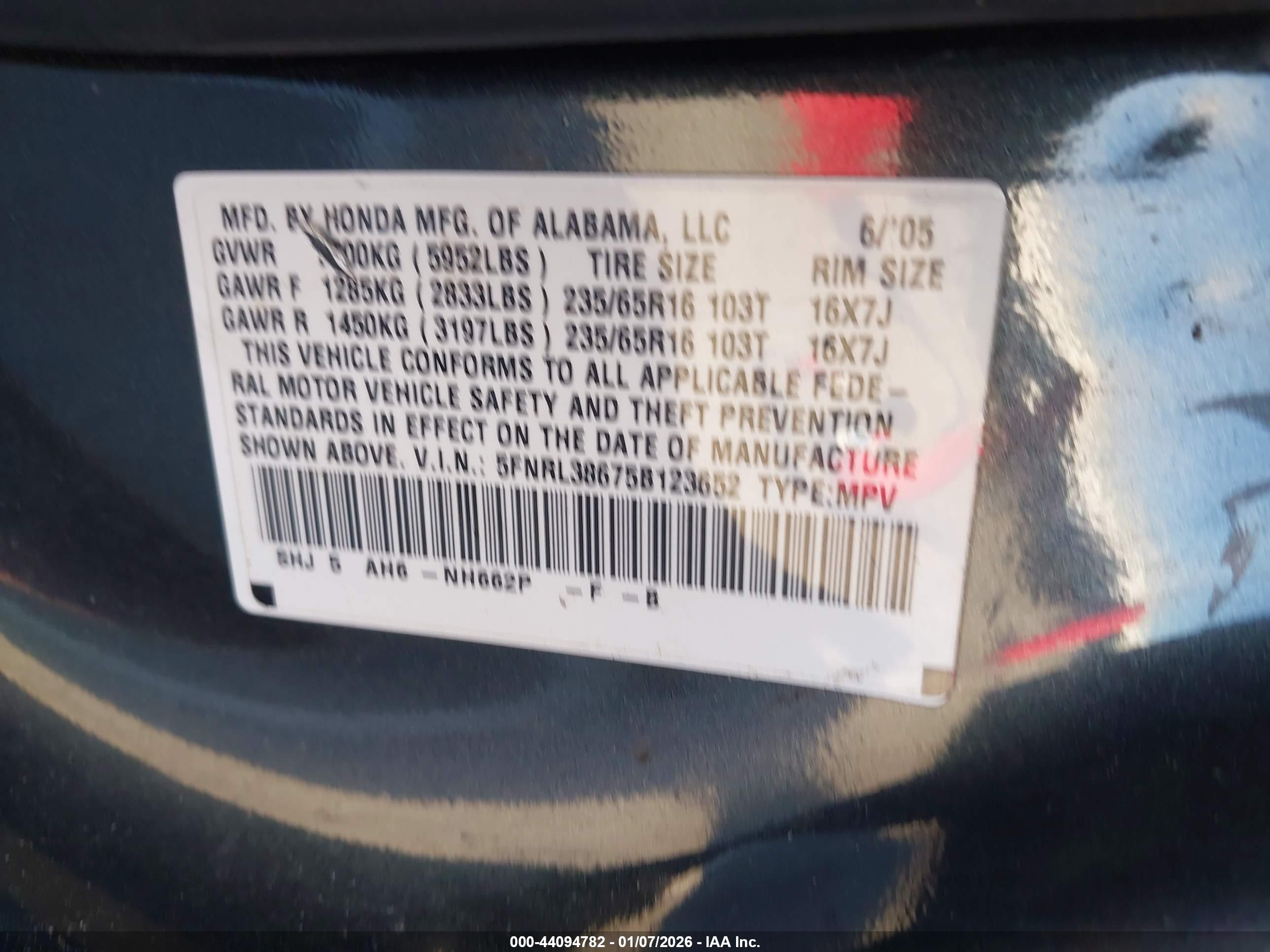 HONDA ODYSSEY image 9