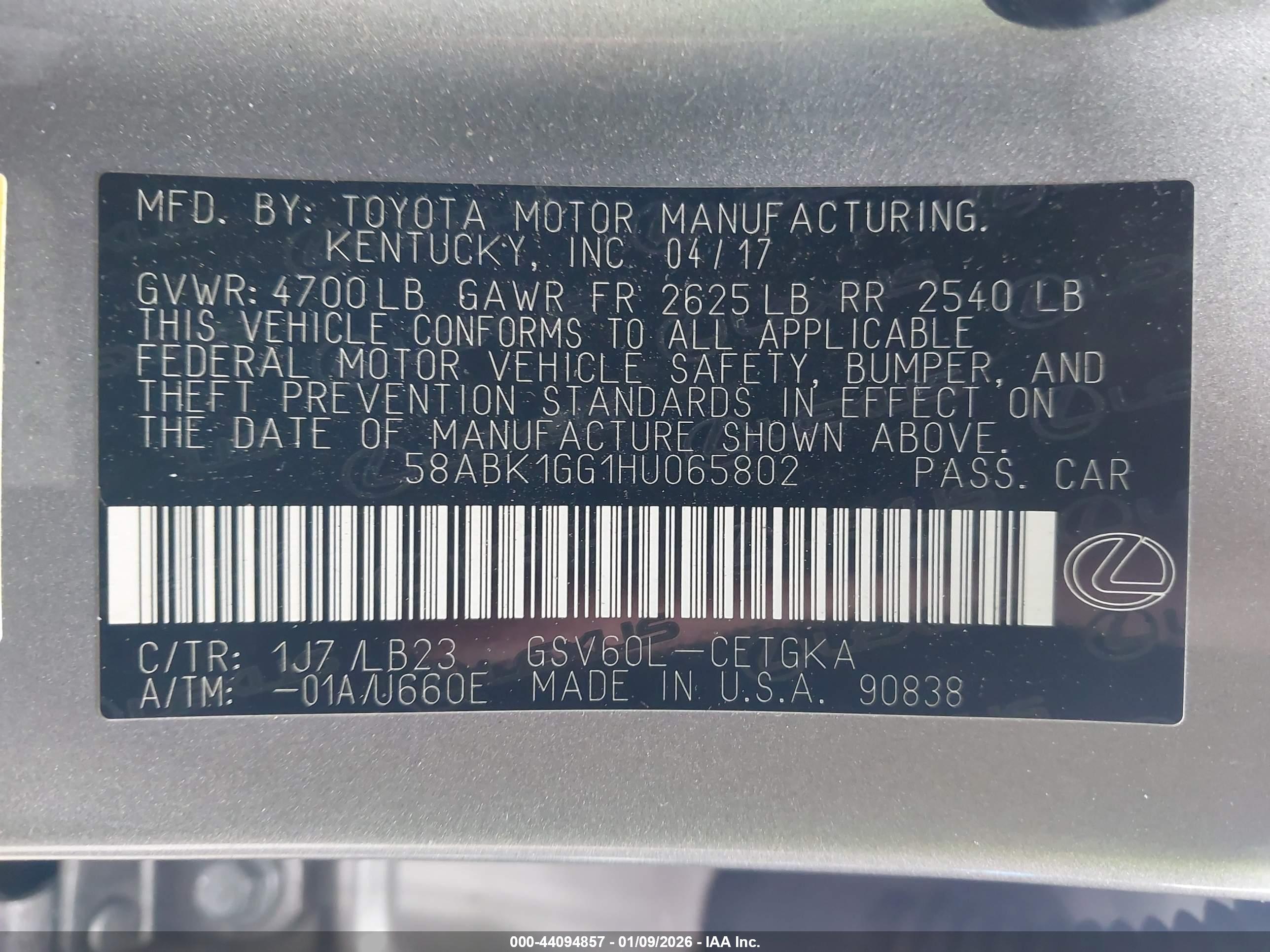 LEXUS ES image 9