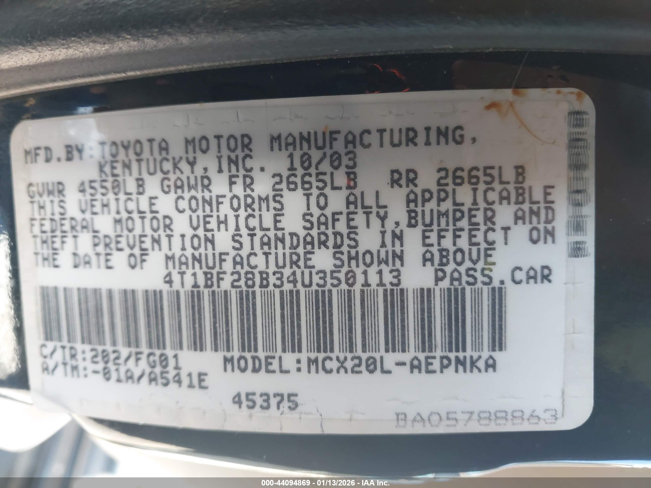 TOYOTA AVALON image 9