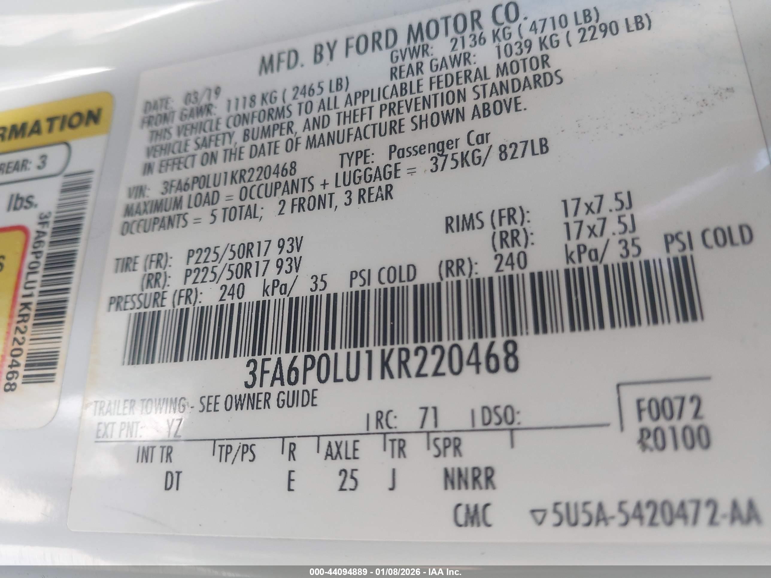 FORD FUSION image 9