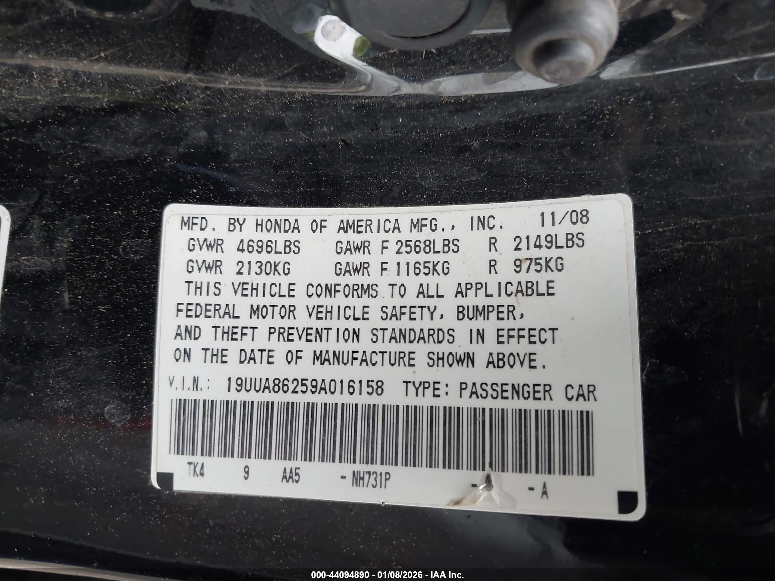 ACURA TL image 9