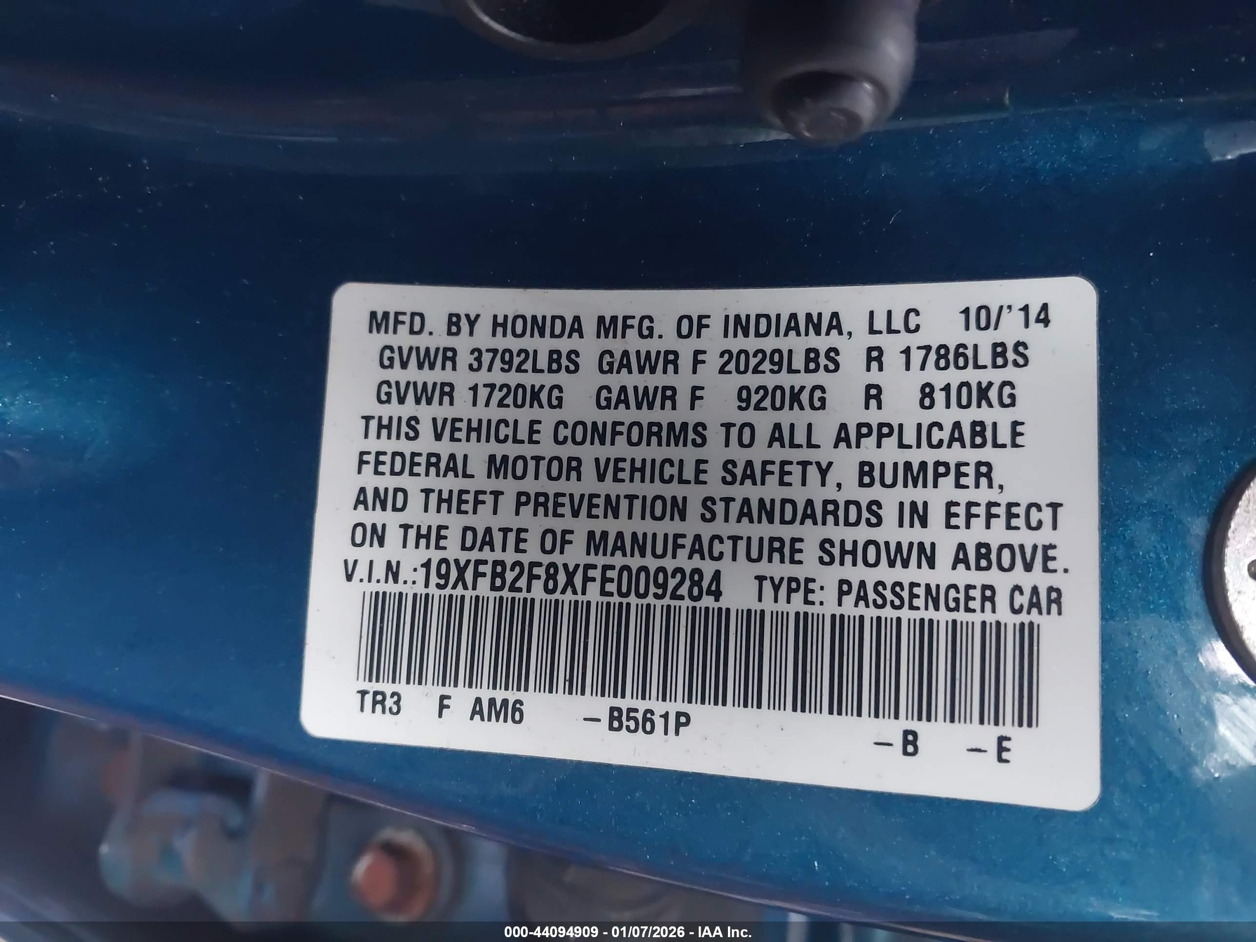 HONDA CIVIC image 9