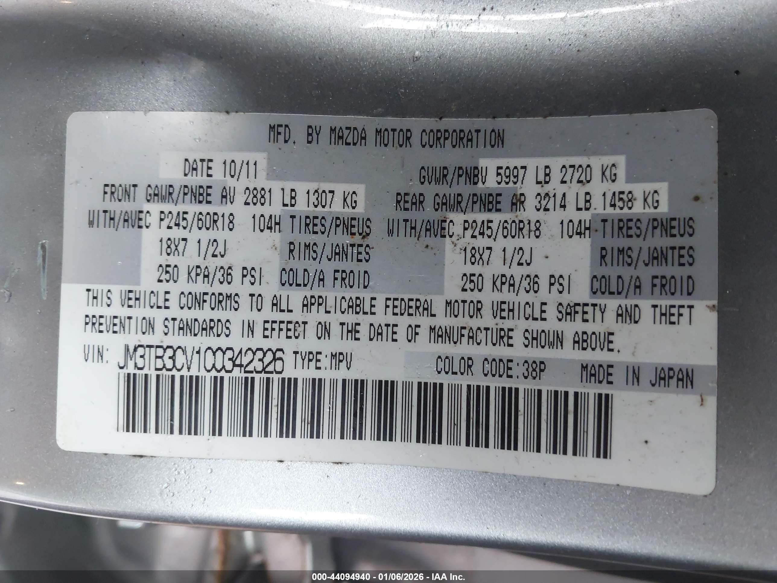 MAZDA CX-9 image 9