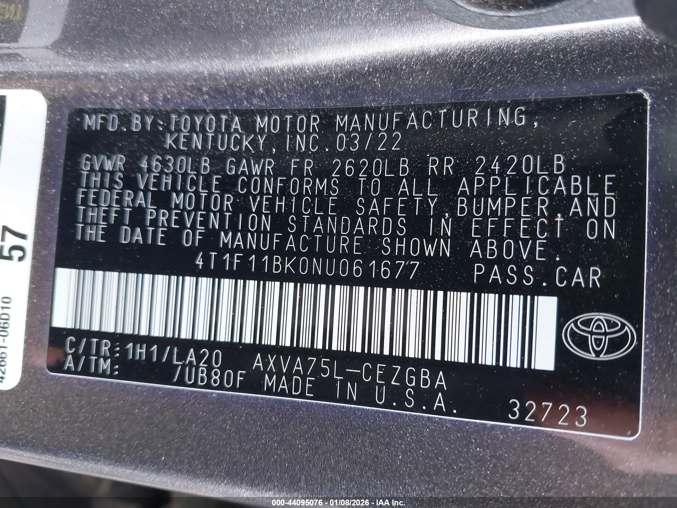 TOYOTA CAMRY image 9
