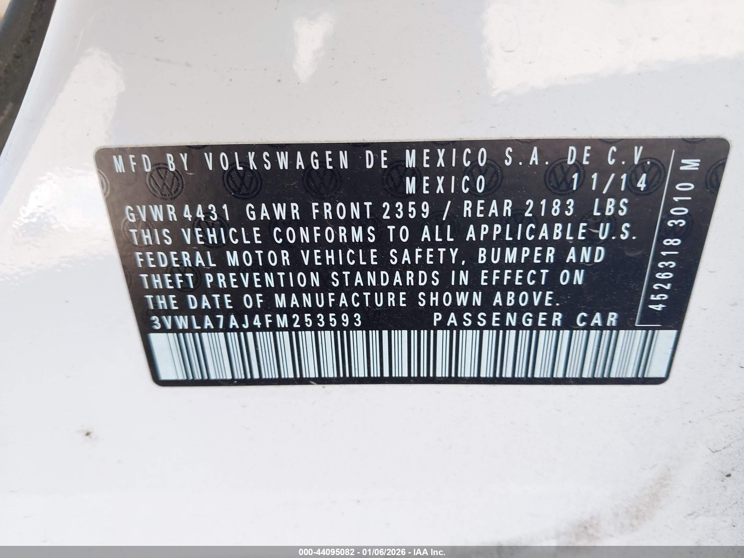 VOLKSWAGEN JETTA image 9