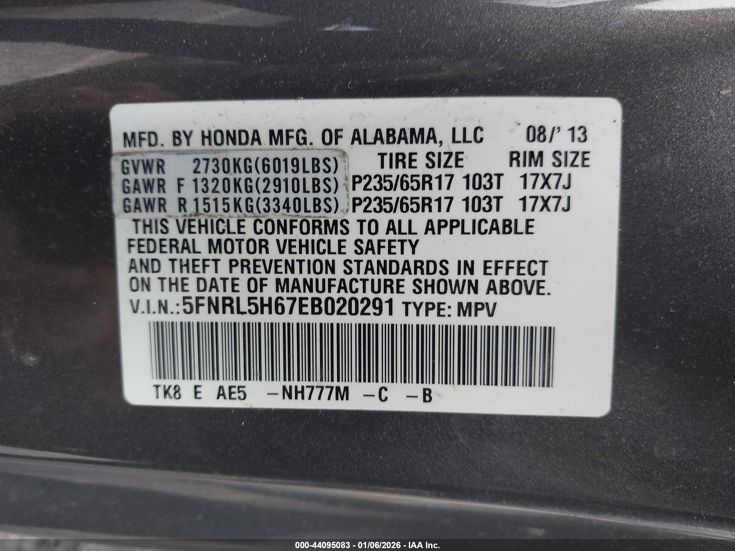 HONDA ODYSSEY image 9