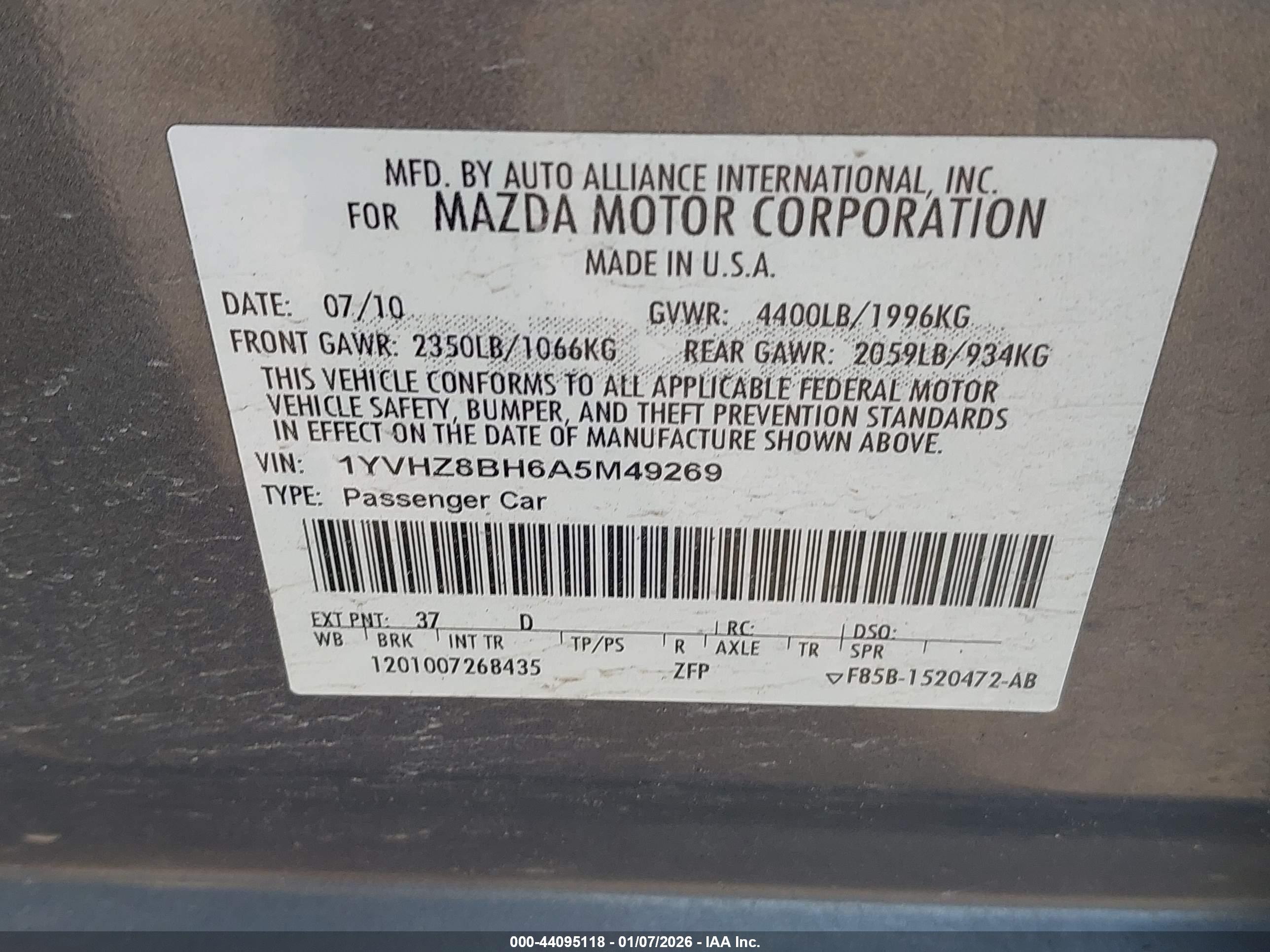 MAZDA MAZDA6 image 9