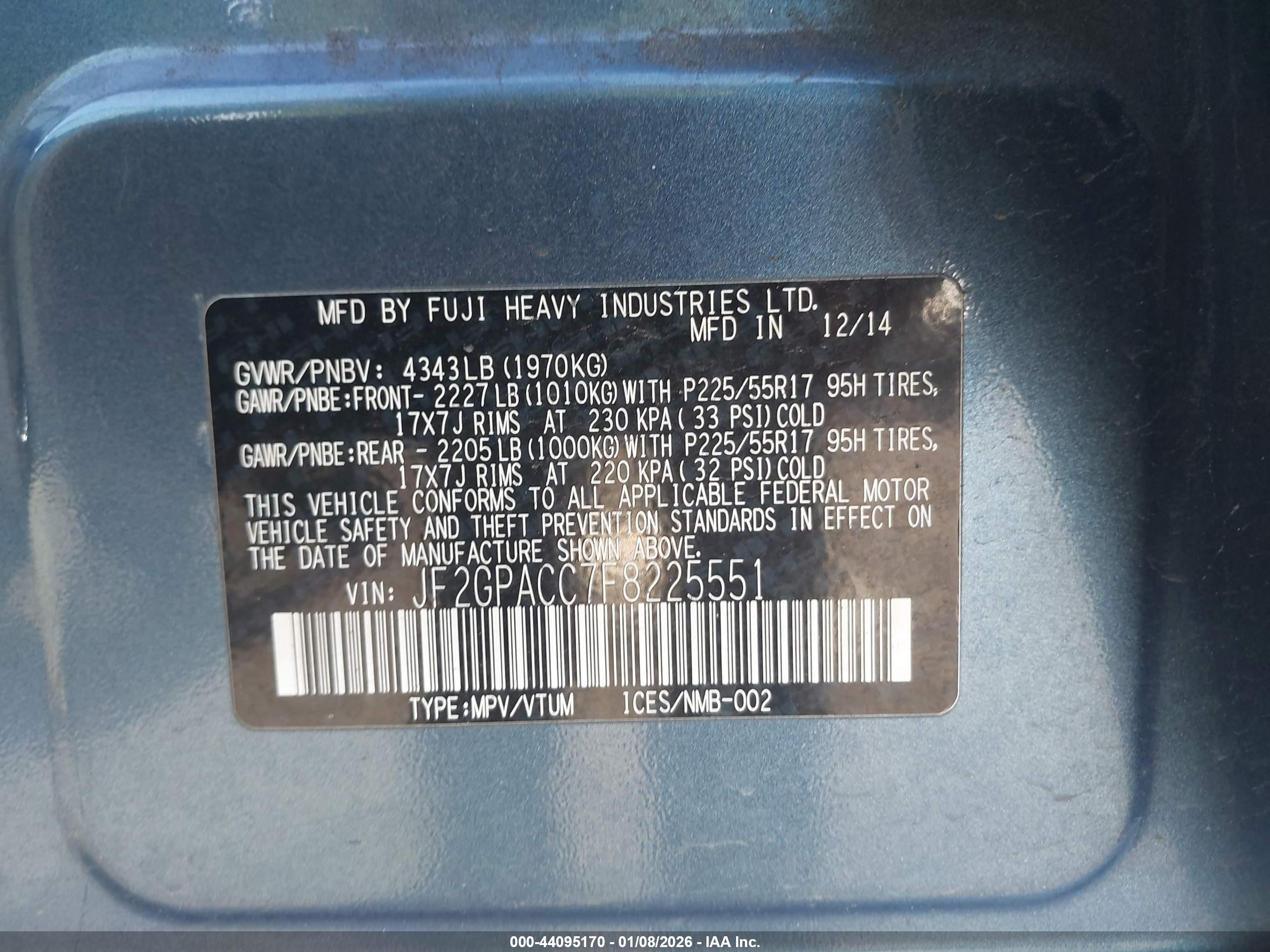 SUBARU XV image 9