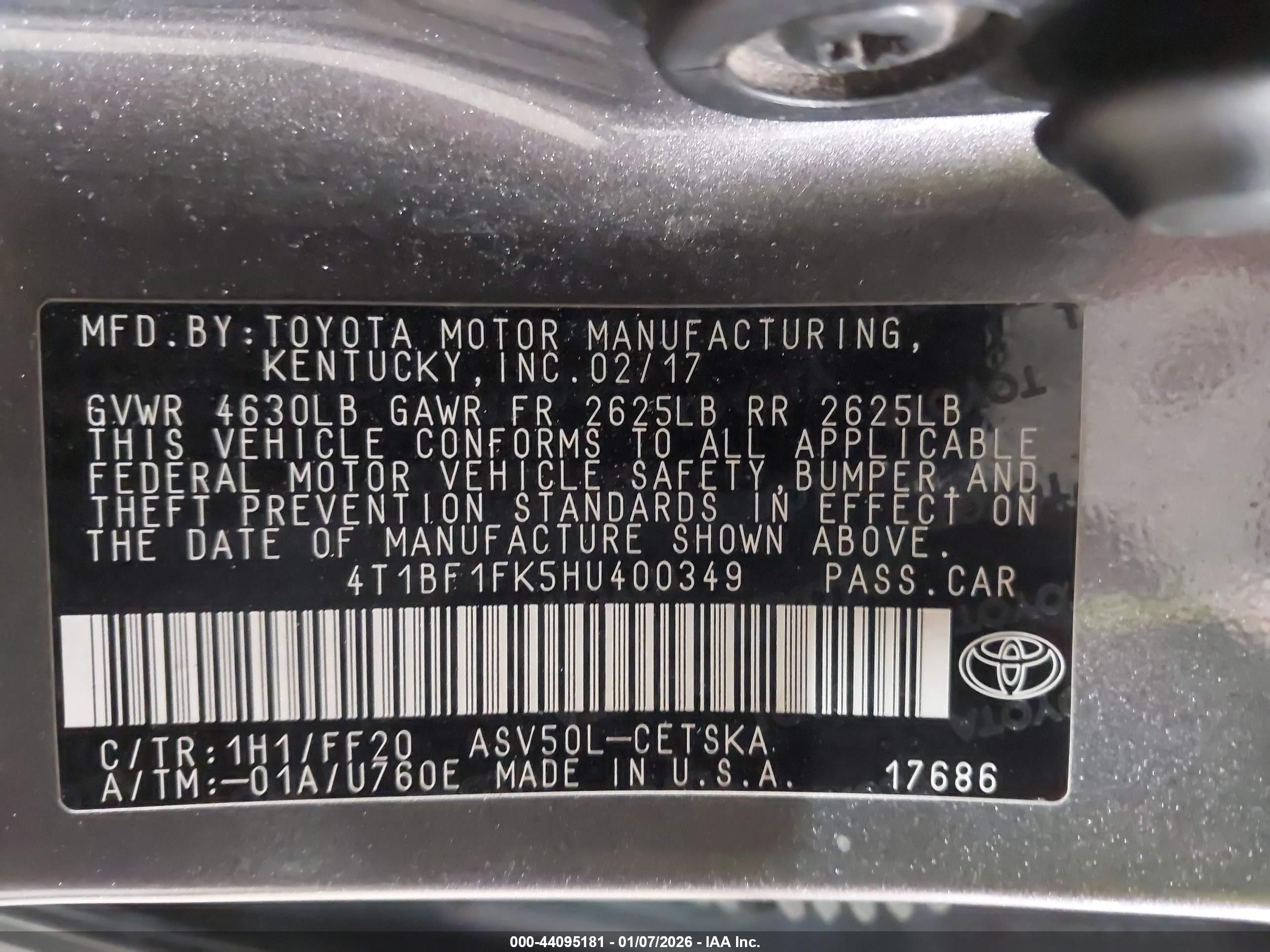 TOYOTA CAMRY image 9