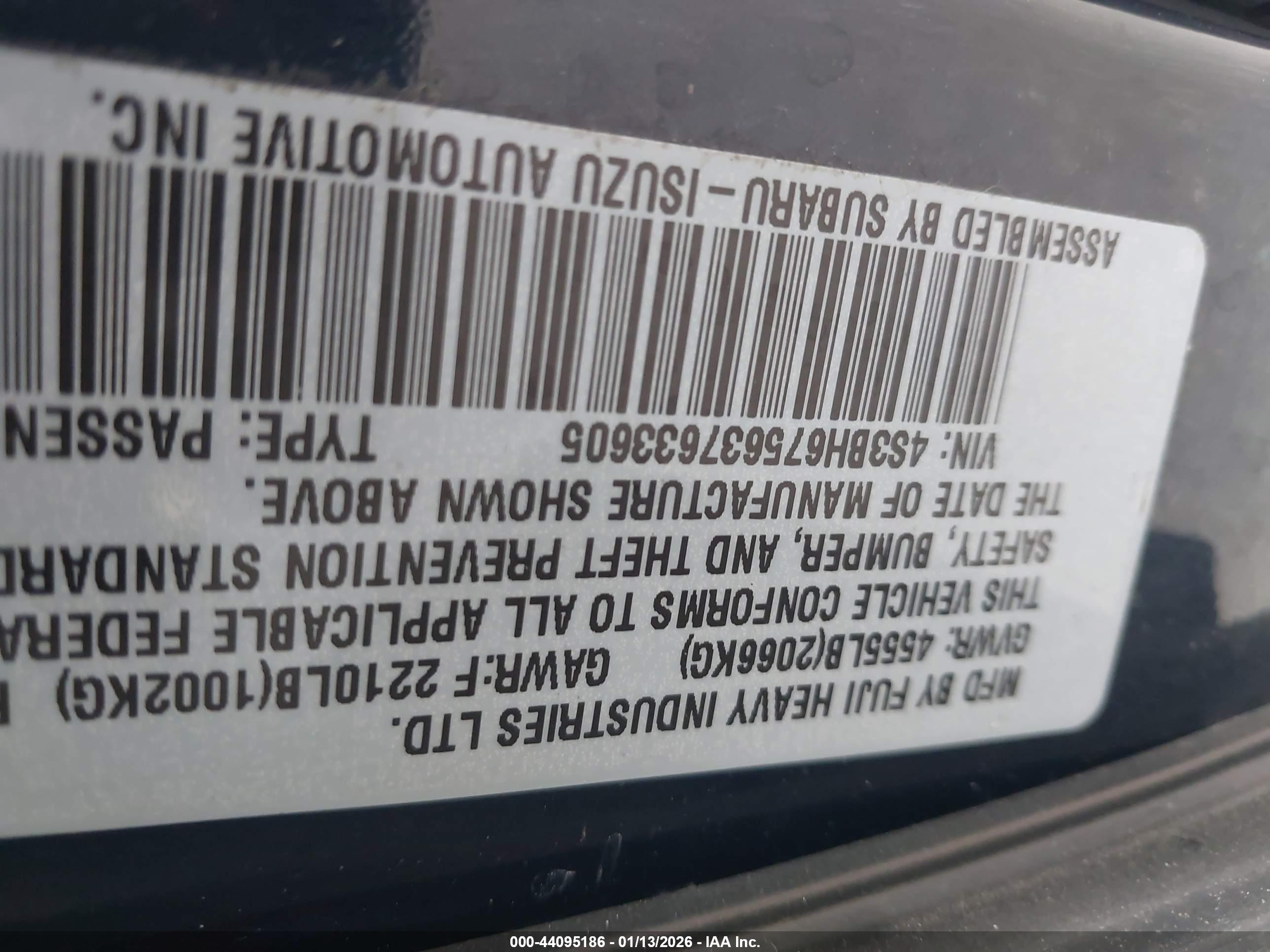 SUBARU OUTBACK image 9