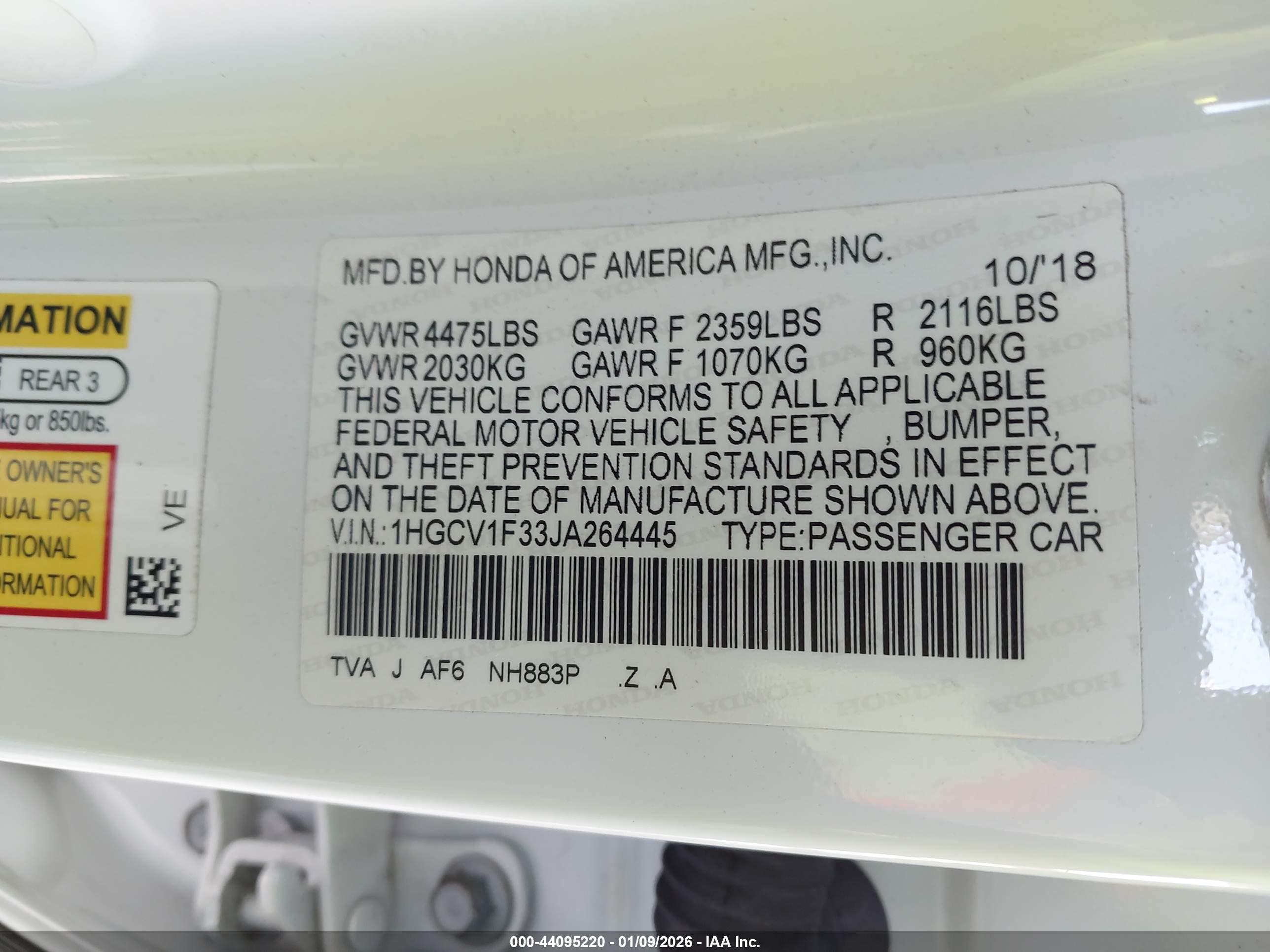 HONDA ACCORD image 9