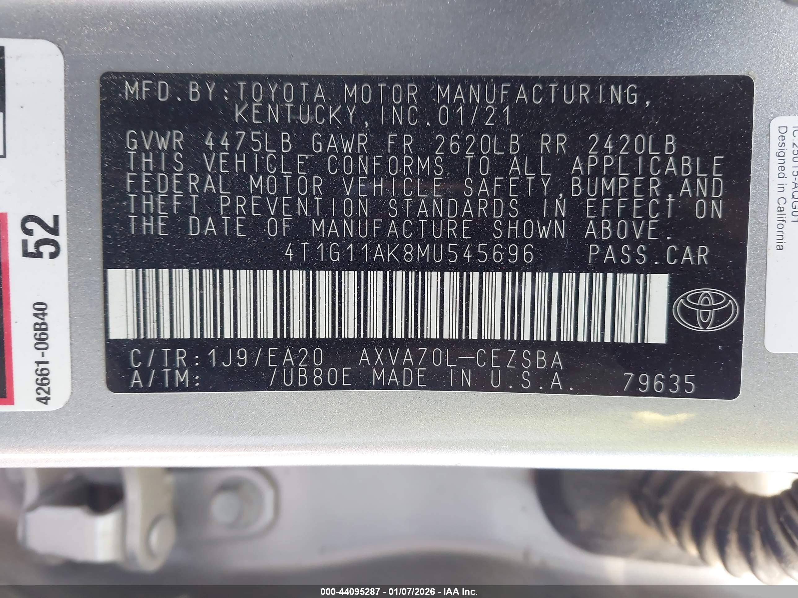 TOYOTA CAMRY image 9