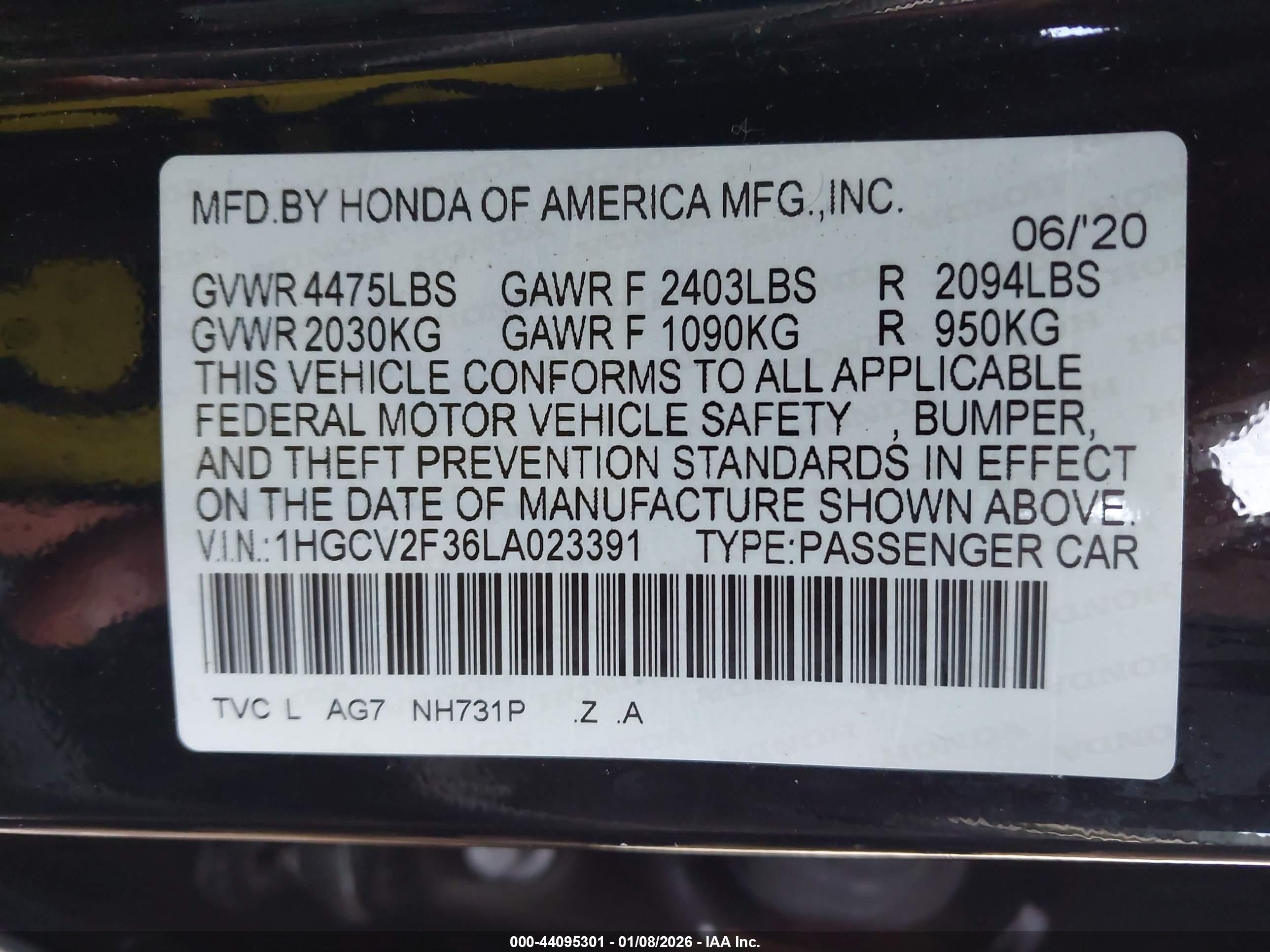 HONDA ACCORD image 9