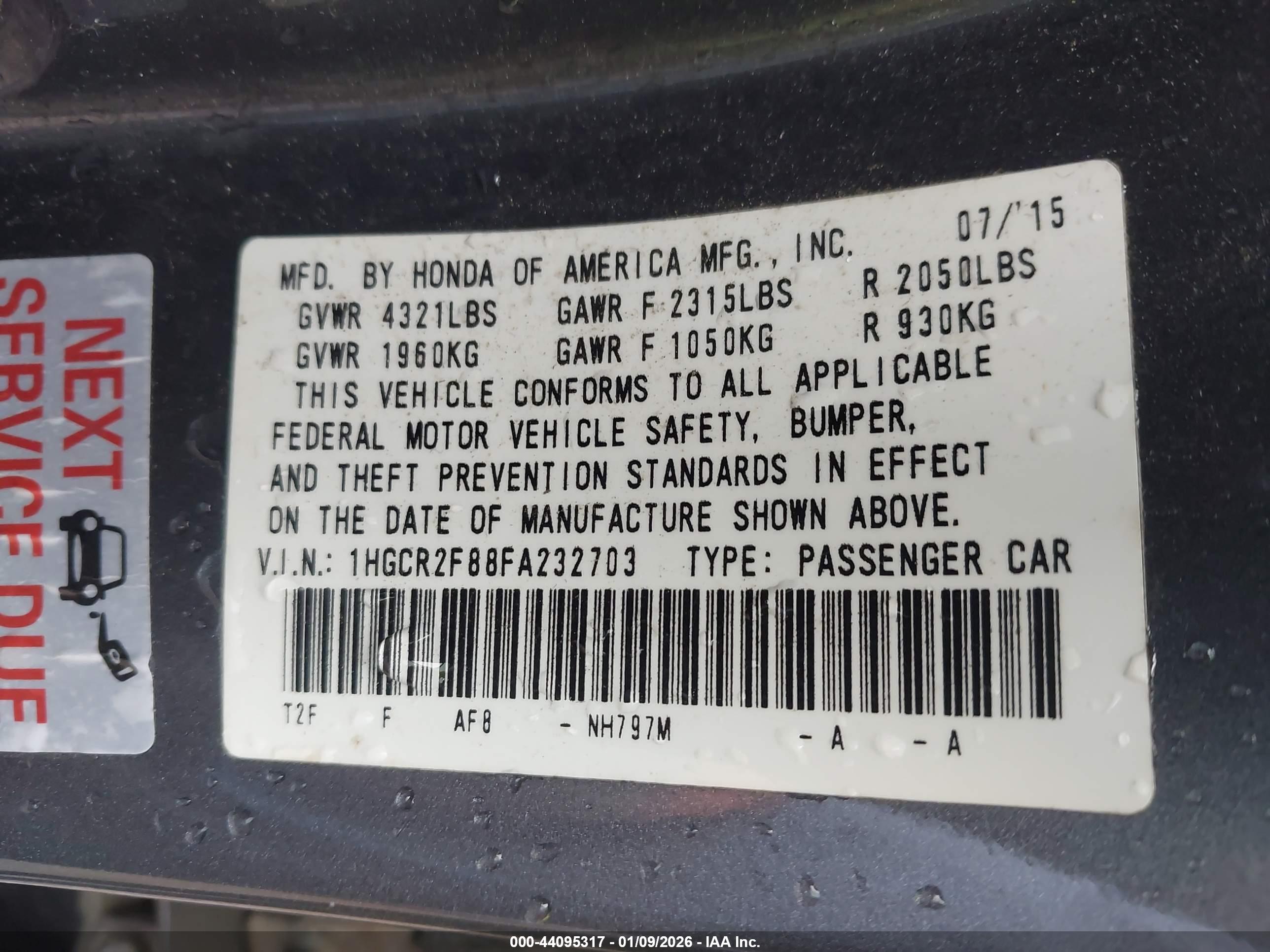 HONDA ACCORD image 9