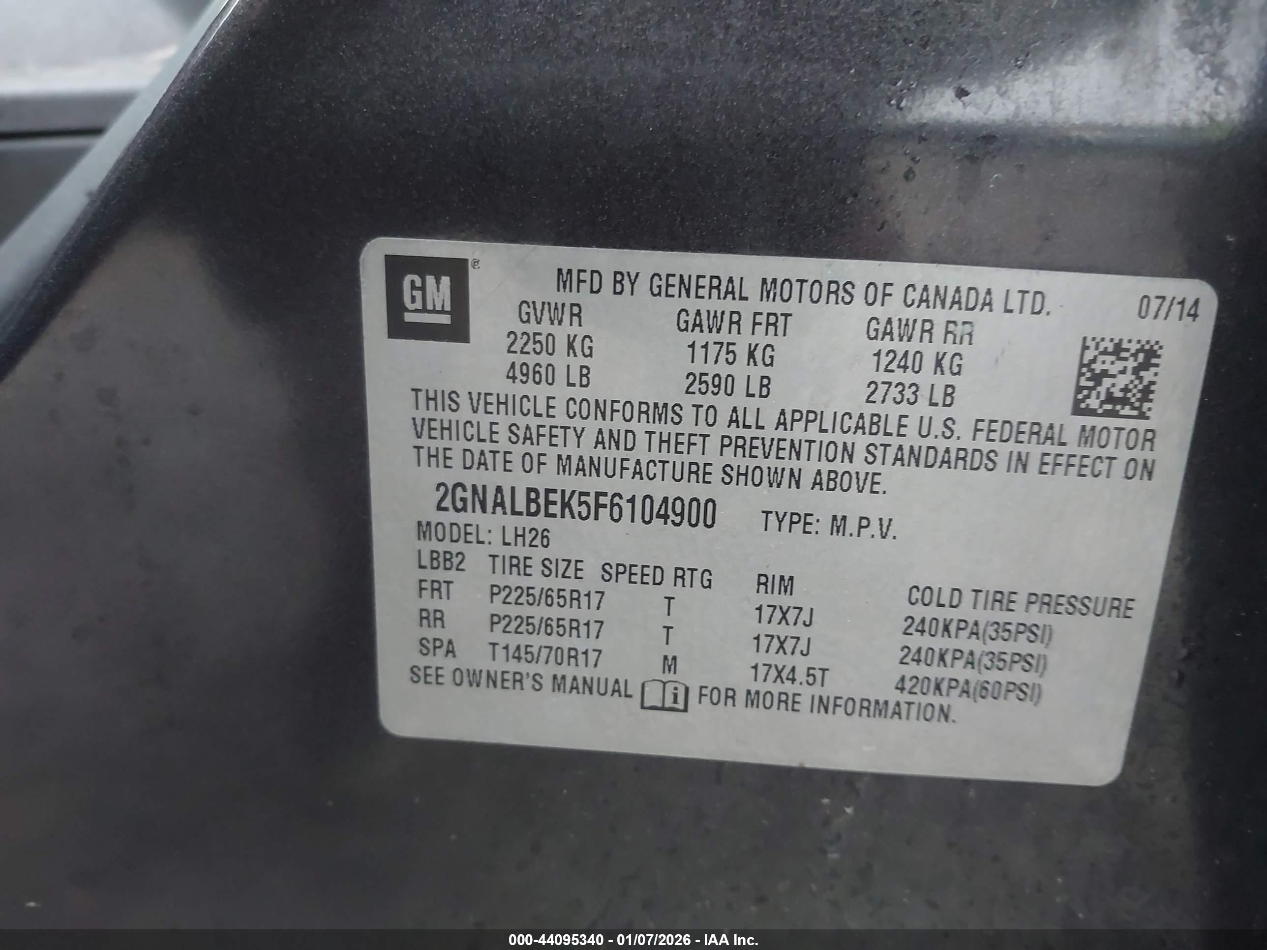 CHEVROLET EQUINOX image 9
