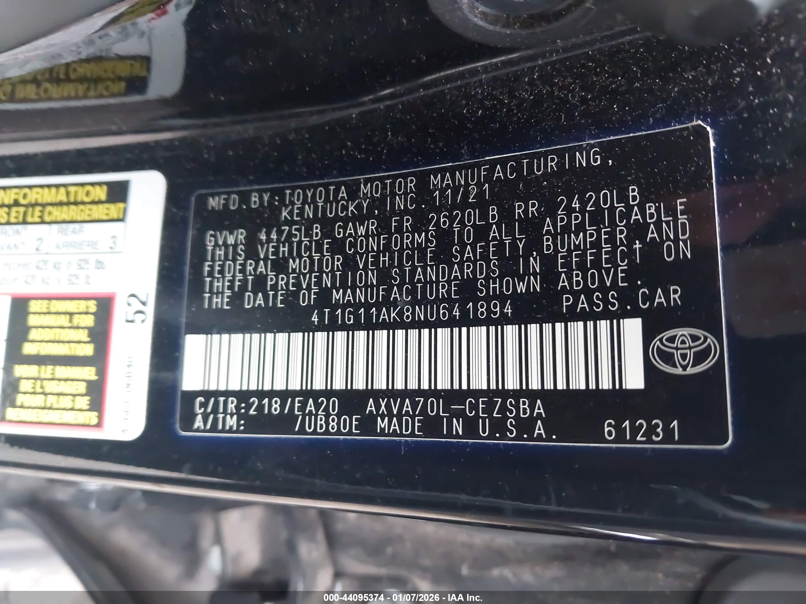 TOYOTA CAMRY image 9