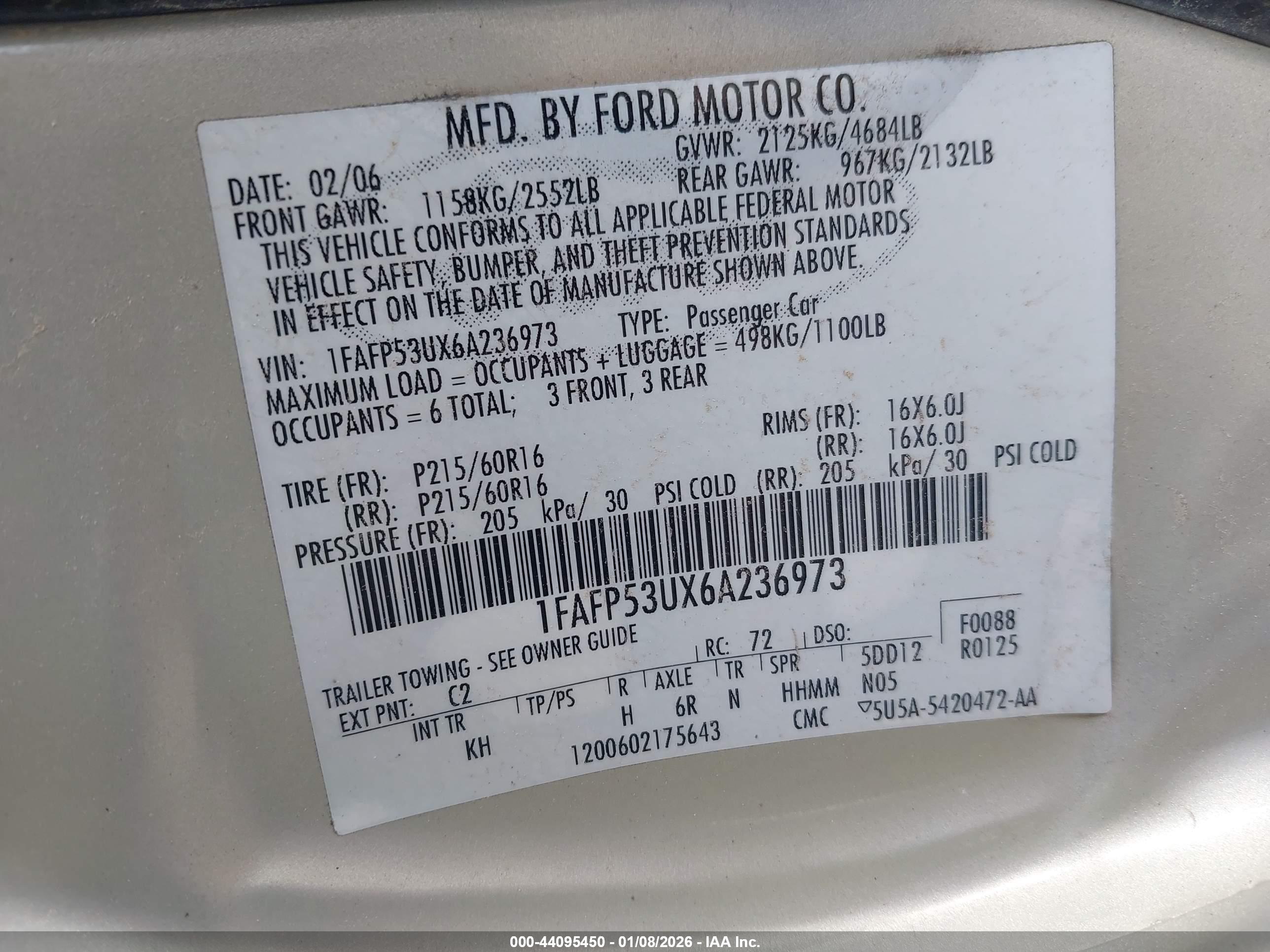 FORD TAURUS image 9