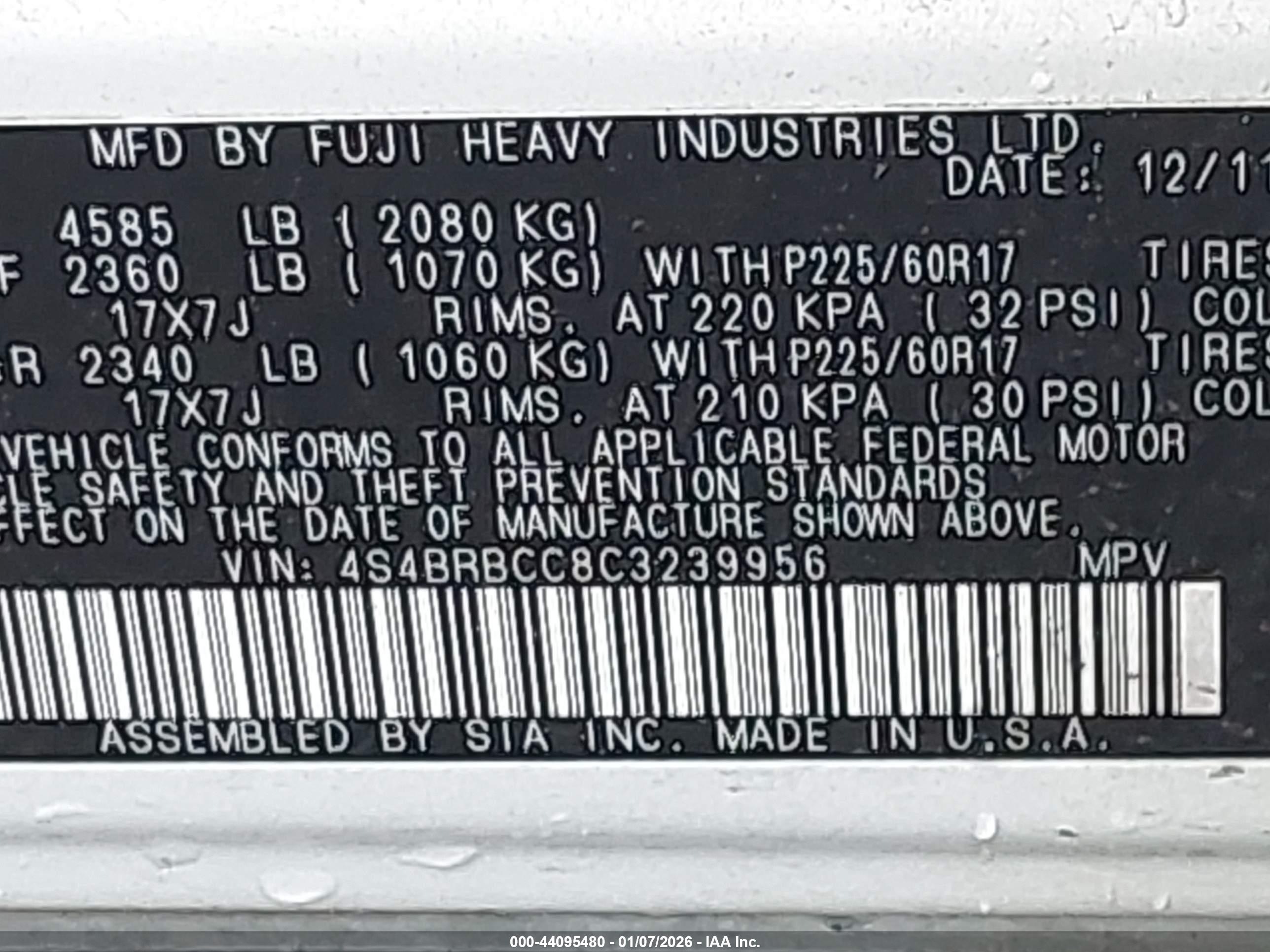 SUBARU OUTBACK image 9