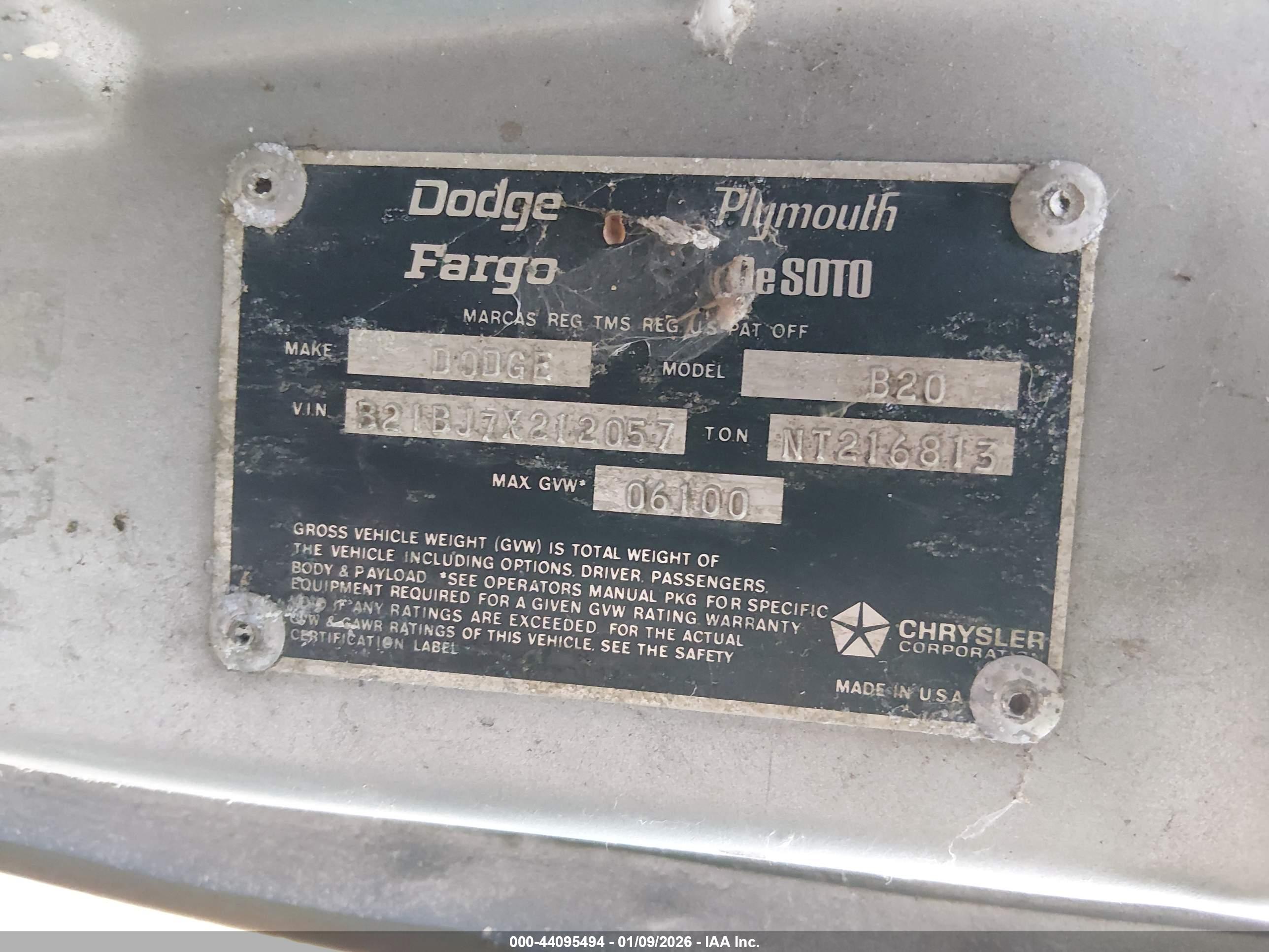 DODGE VAN image 9
