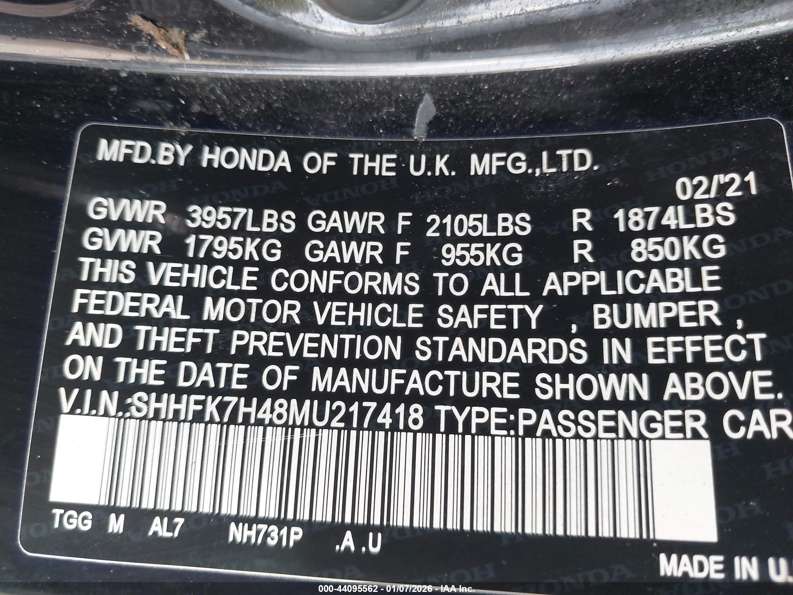 HONDA CIVIC image 9