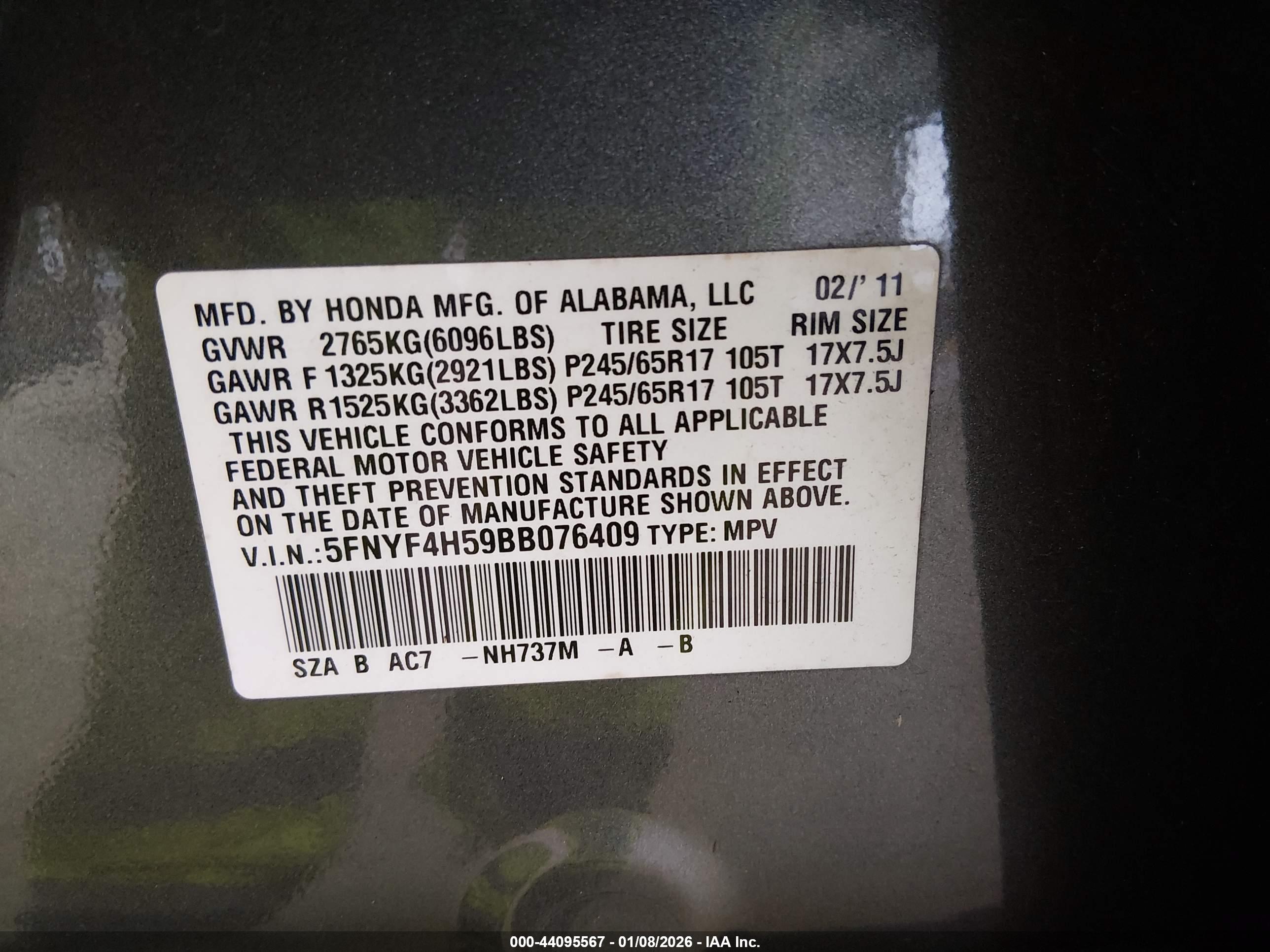 HONDA PILOT image 9