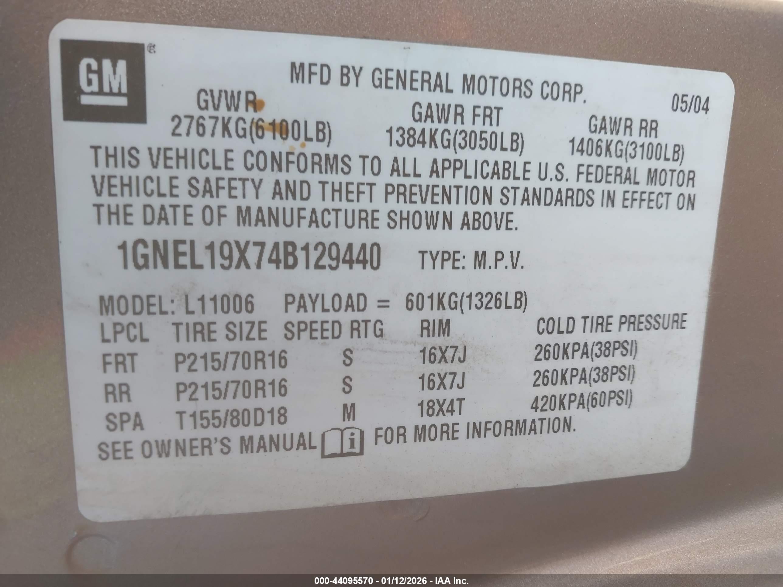 CHEVROLET ASTRO image 9