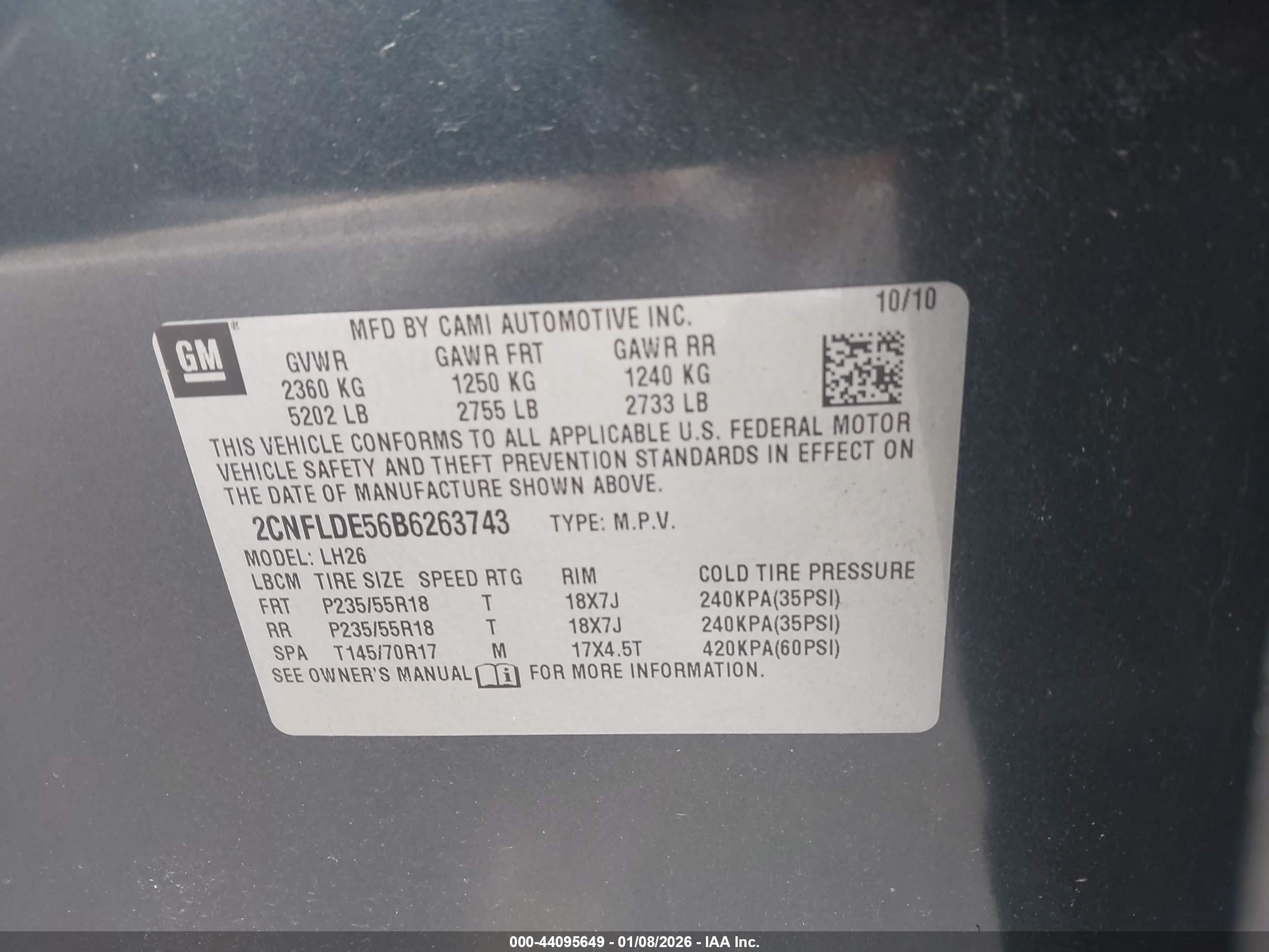 CHEVROLET EQUINOX image 9