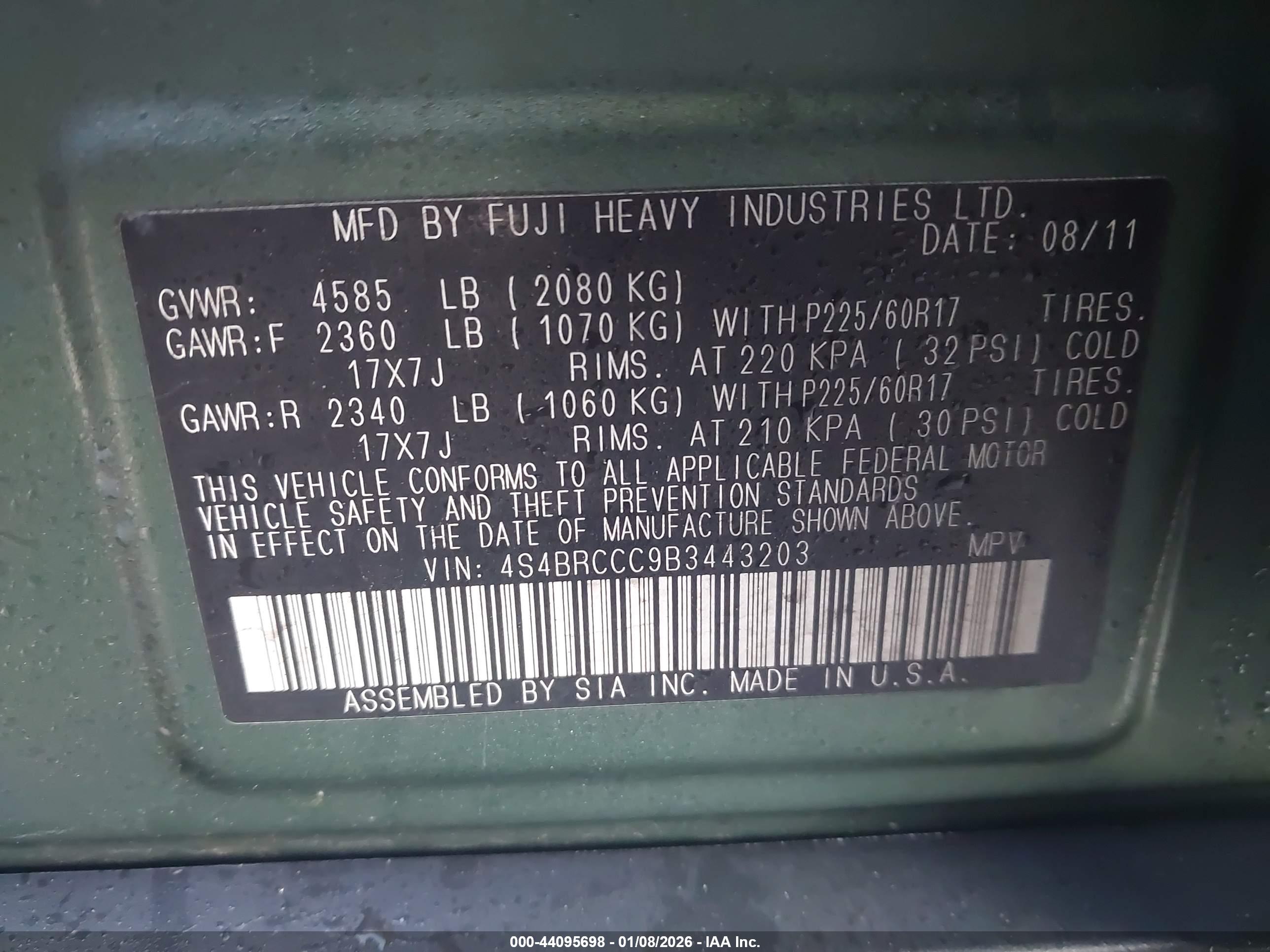SUBARU OUTBACK image 9