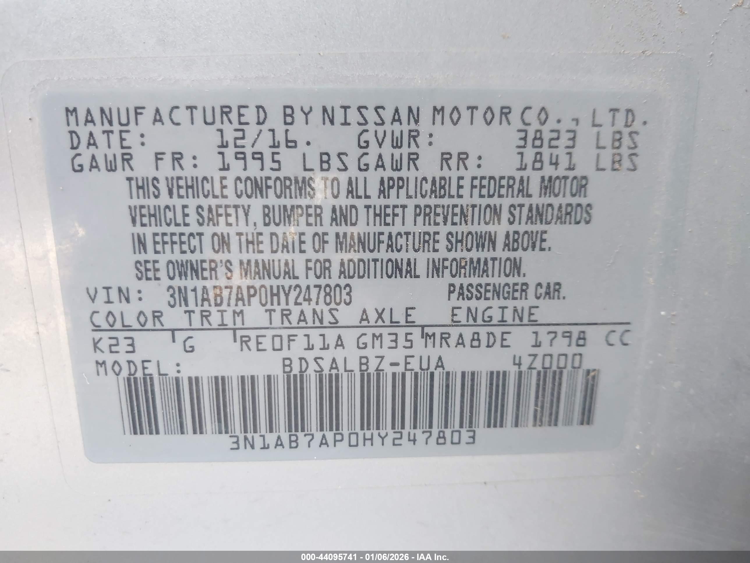 NISSAN SENTRA image 9
