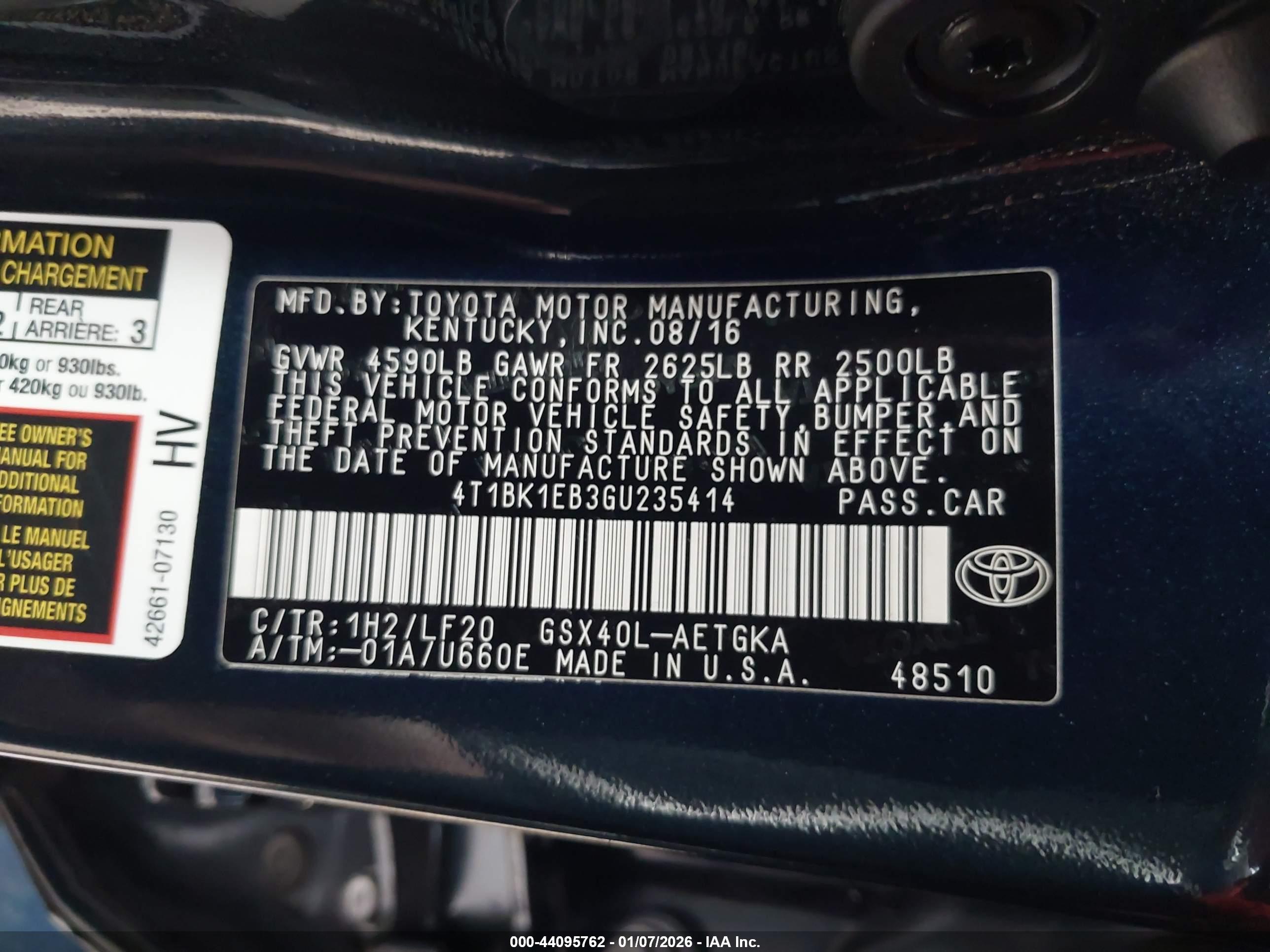 TOYOTA AVALON image 9