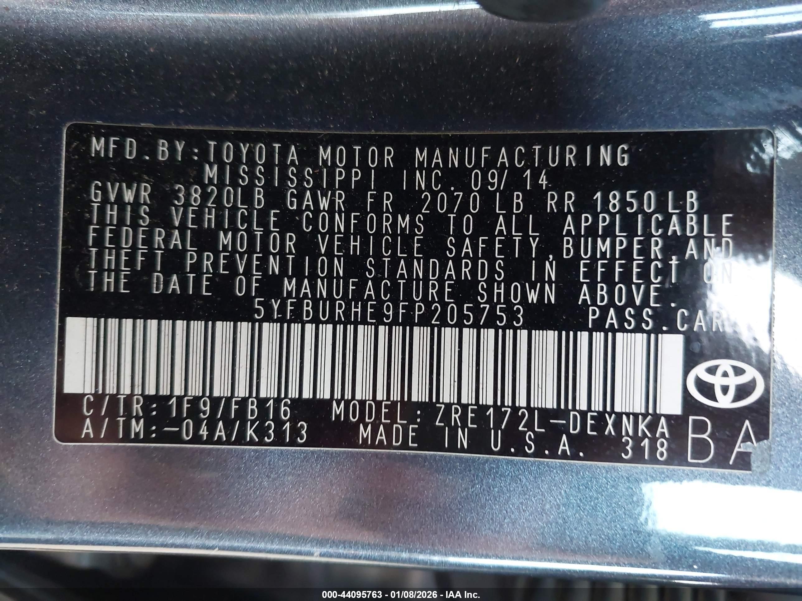 TOYOTA COROLLA image 9
